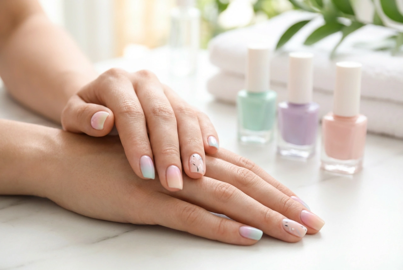 Colourful Pastel Nails: Combining Shades, Ombre, and Patterns