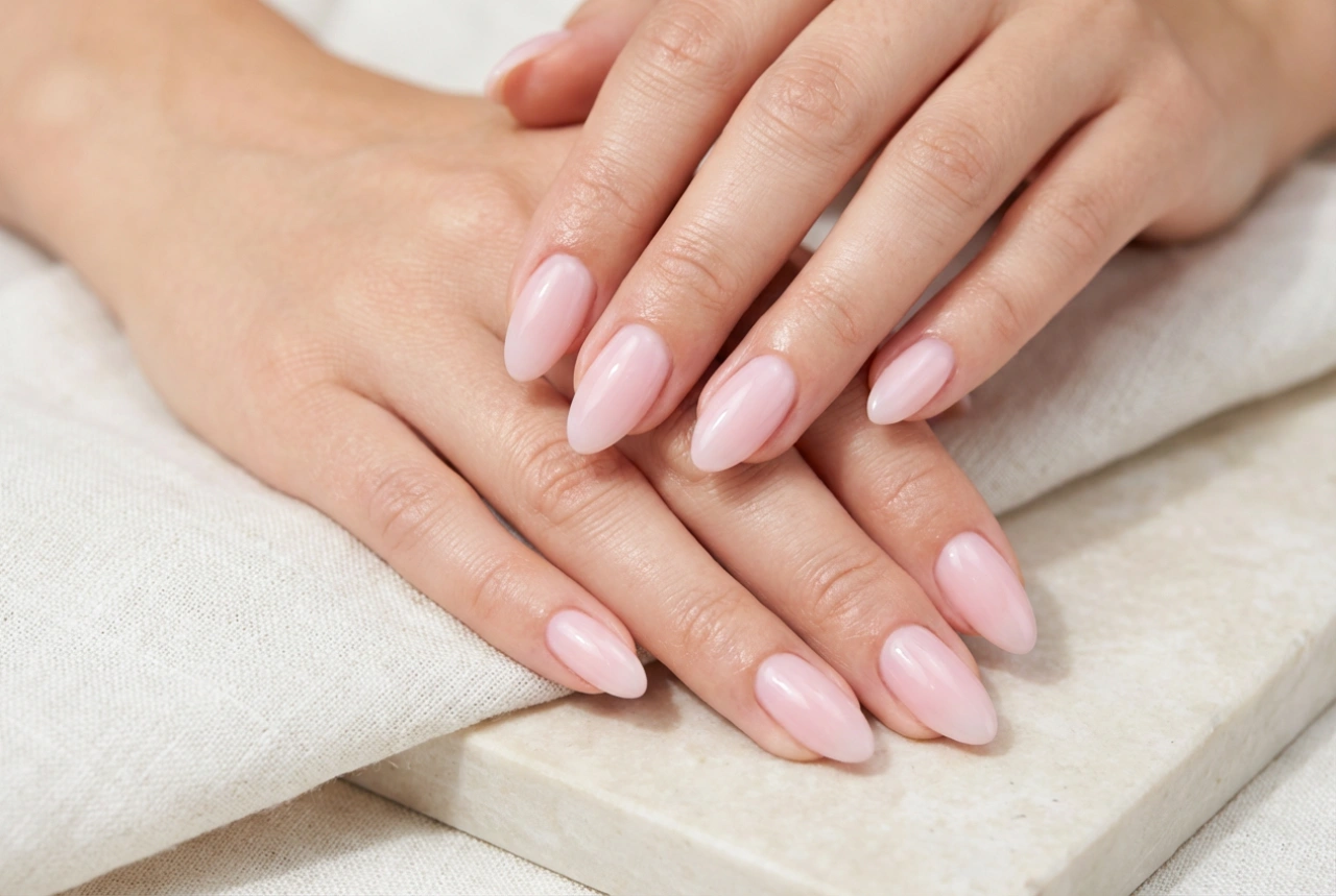 Pastel Pink Nails: How to Achieve a Milky Effect and High Shine