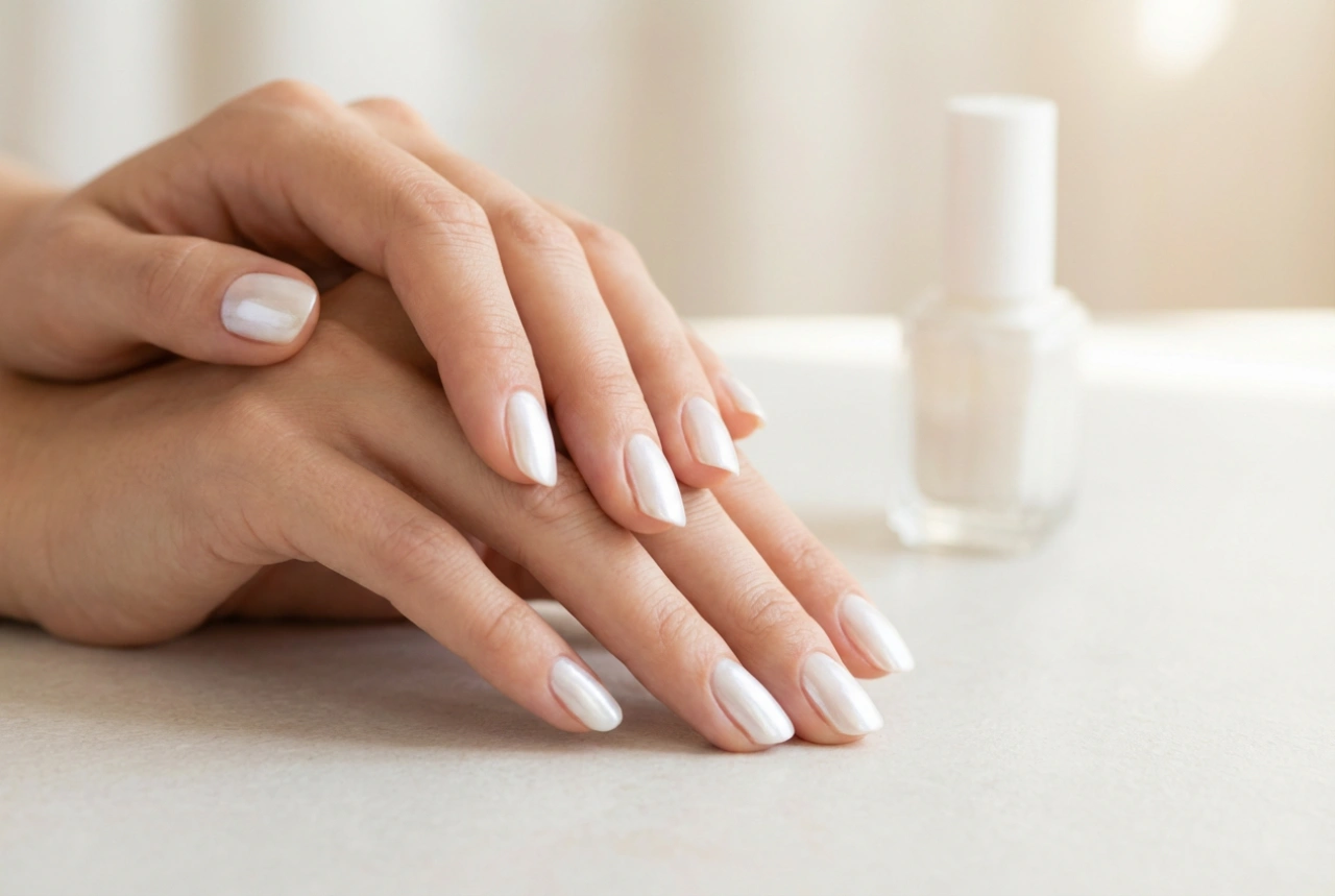 Pearly White Nails: How to Apply Pearlescent Polish Without Streaks