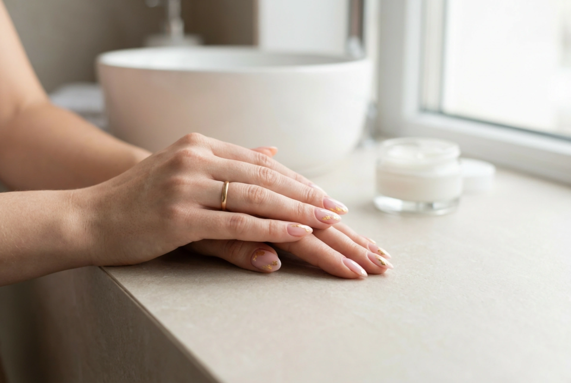 Pink and Gold Nails: Elegant Accents Step by Step