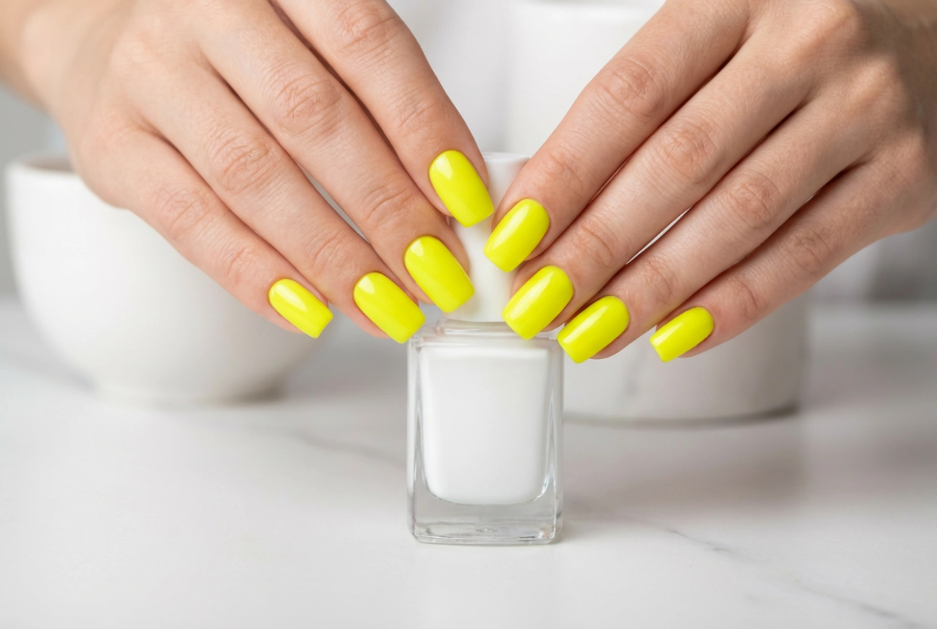 Neon Yellow Nails: How to Paint Evenly and Avoid Streaks