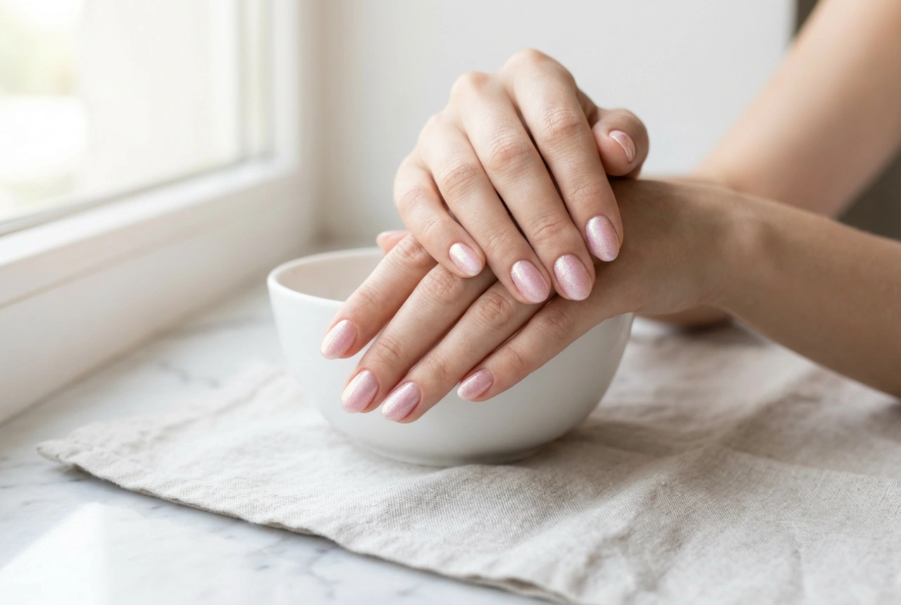The Shimmering Pollen Effect: How to Achieve Flawless Pink Nails with No-Wipe Powder