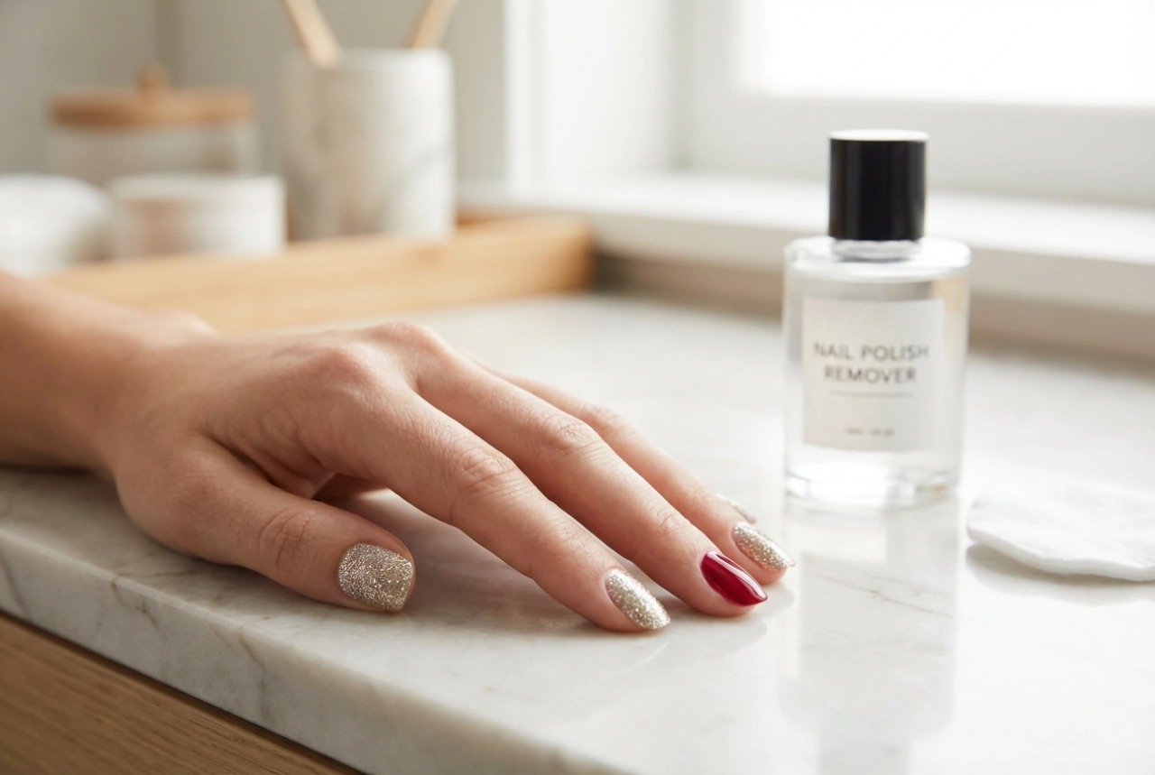 Glitter Nails: Full Coverage, Accent Nails, and Safe Removal