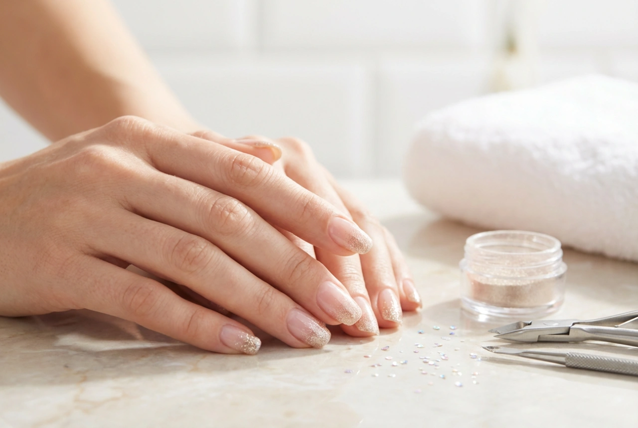 Glitter ombre nails: a step-by-step guide to a smooth sparkling gradient