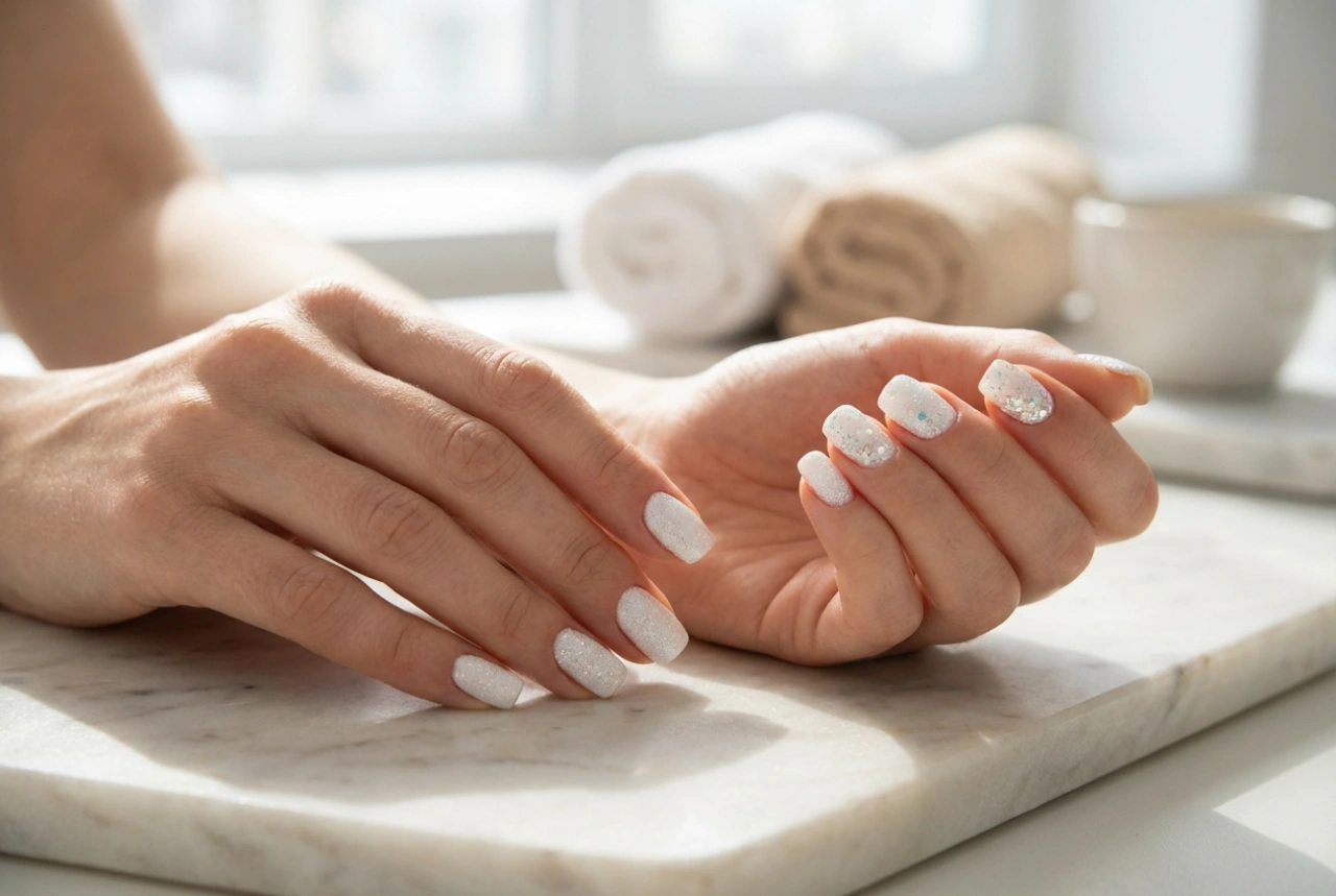 White Glitter Nails: From Delicate Shimmer to Bold Sparkle