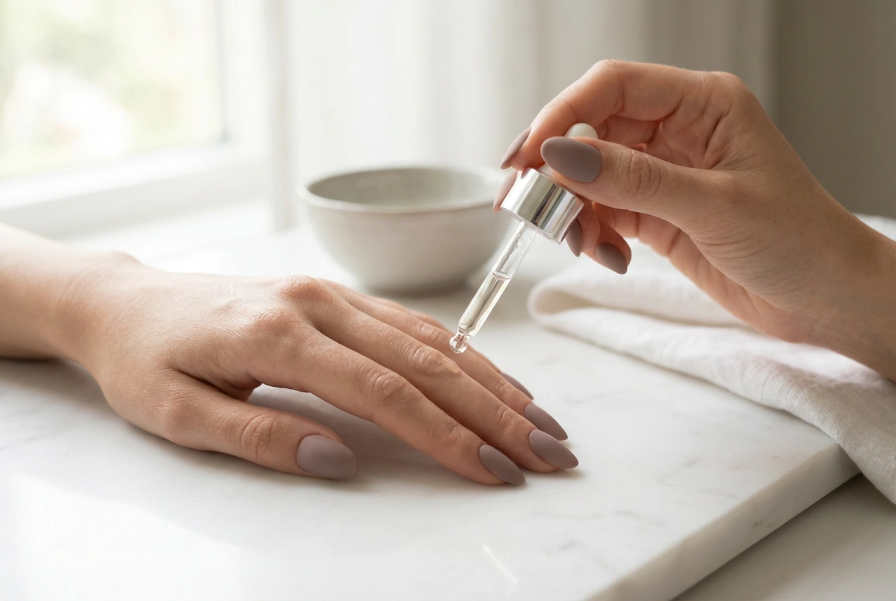 Matte Hybrid Nails Step-by-Step: Matte Top Coat, Curing, and Care