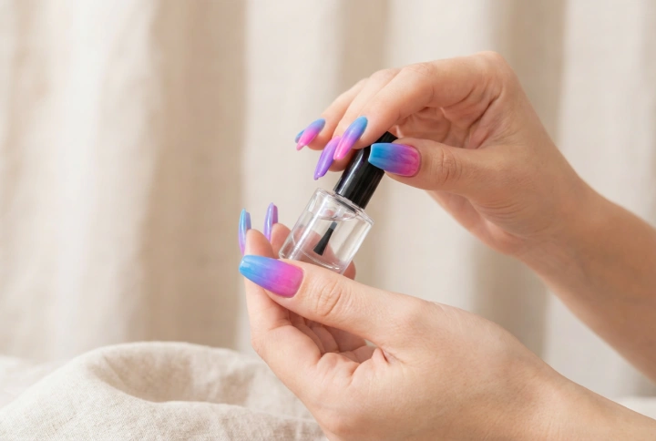 Colourful Ombre Nails Without Streaks: How to Blend Colours and Secure the Effect