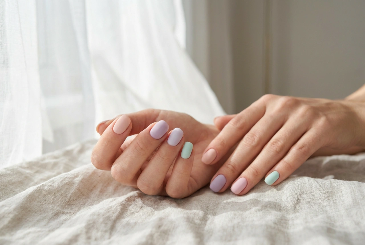 Matte Nails for Summer: Pastel Colours, a Matte Top Coat, and Durability