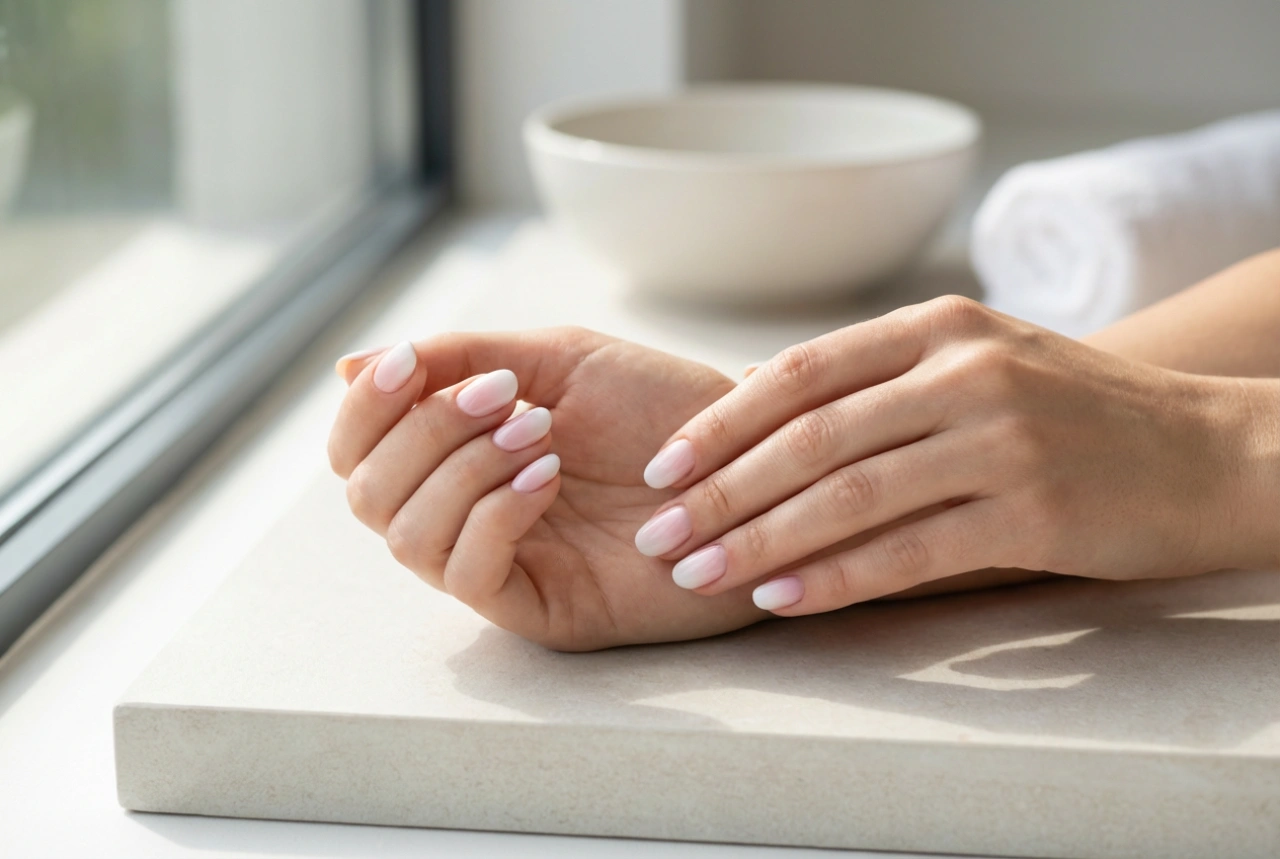 How to Create Pink and White Ombre Nails: Sponge, Blending, and Top Coat