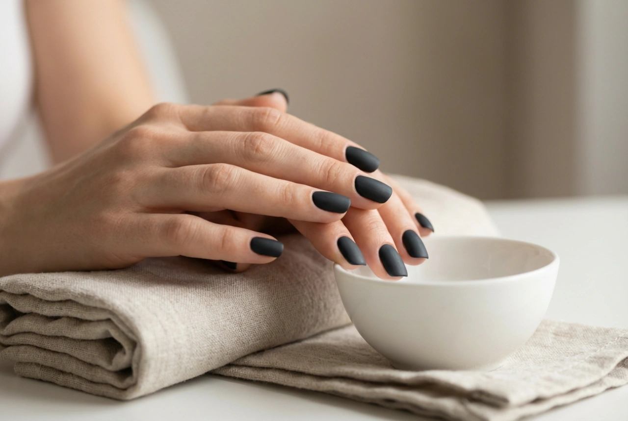 Matte Black Finish: Achieving Flawless Matte Black Nails Without Smudges or Shine