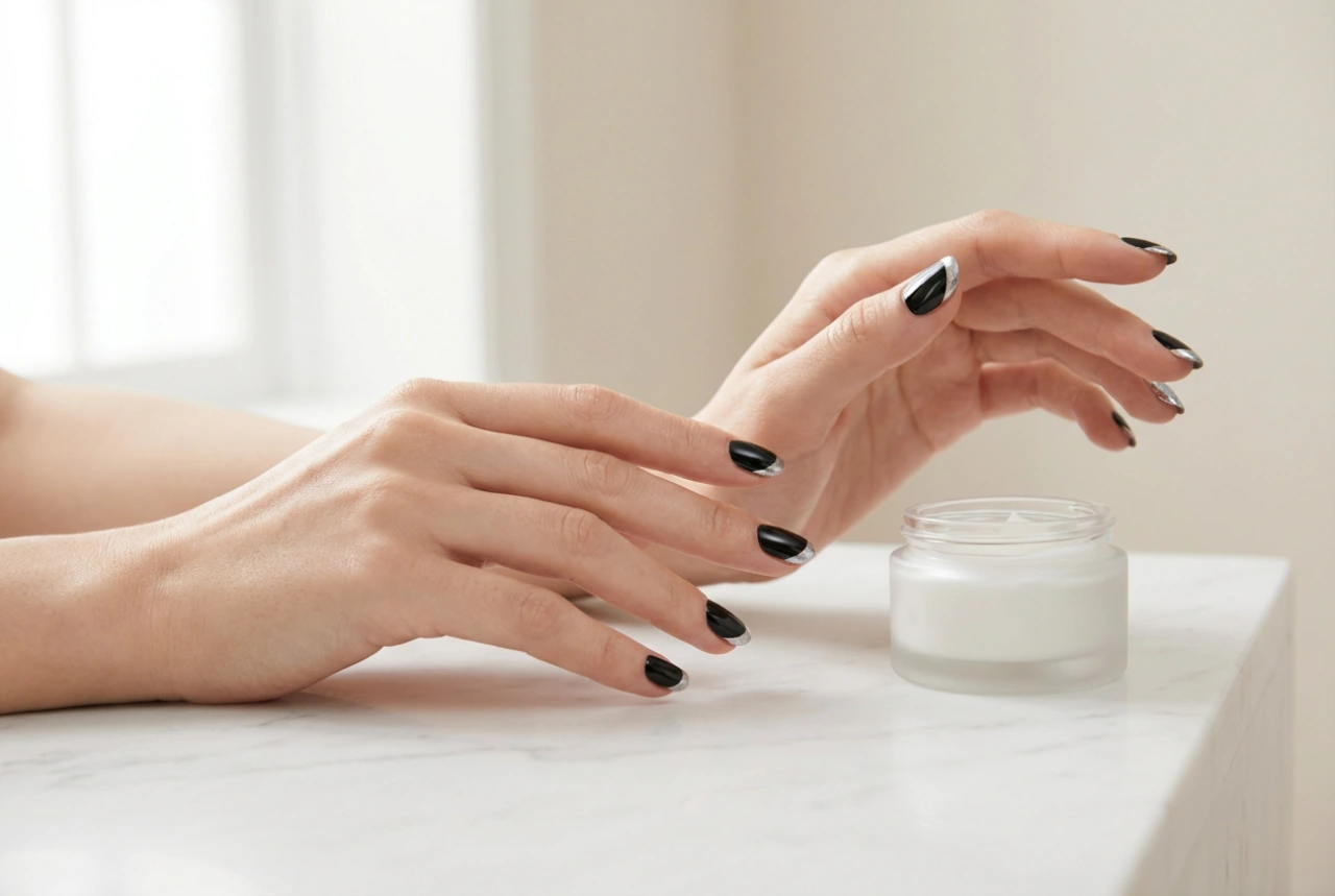 Black and Silver Nails: Three Ways to Style a Metallic Accent