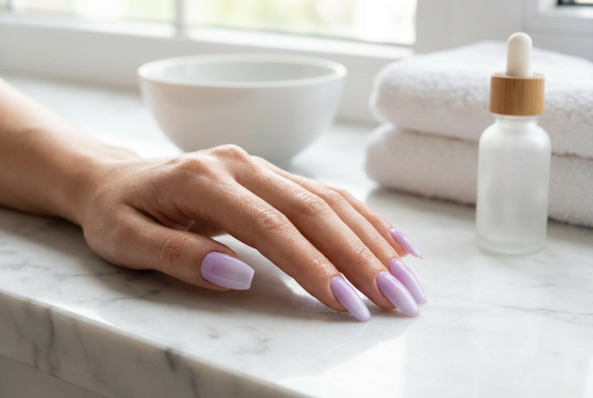 Lilac Ombre Nails: A Flawless Pastel Gradient Without Streaks