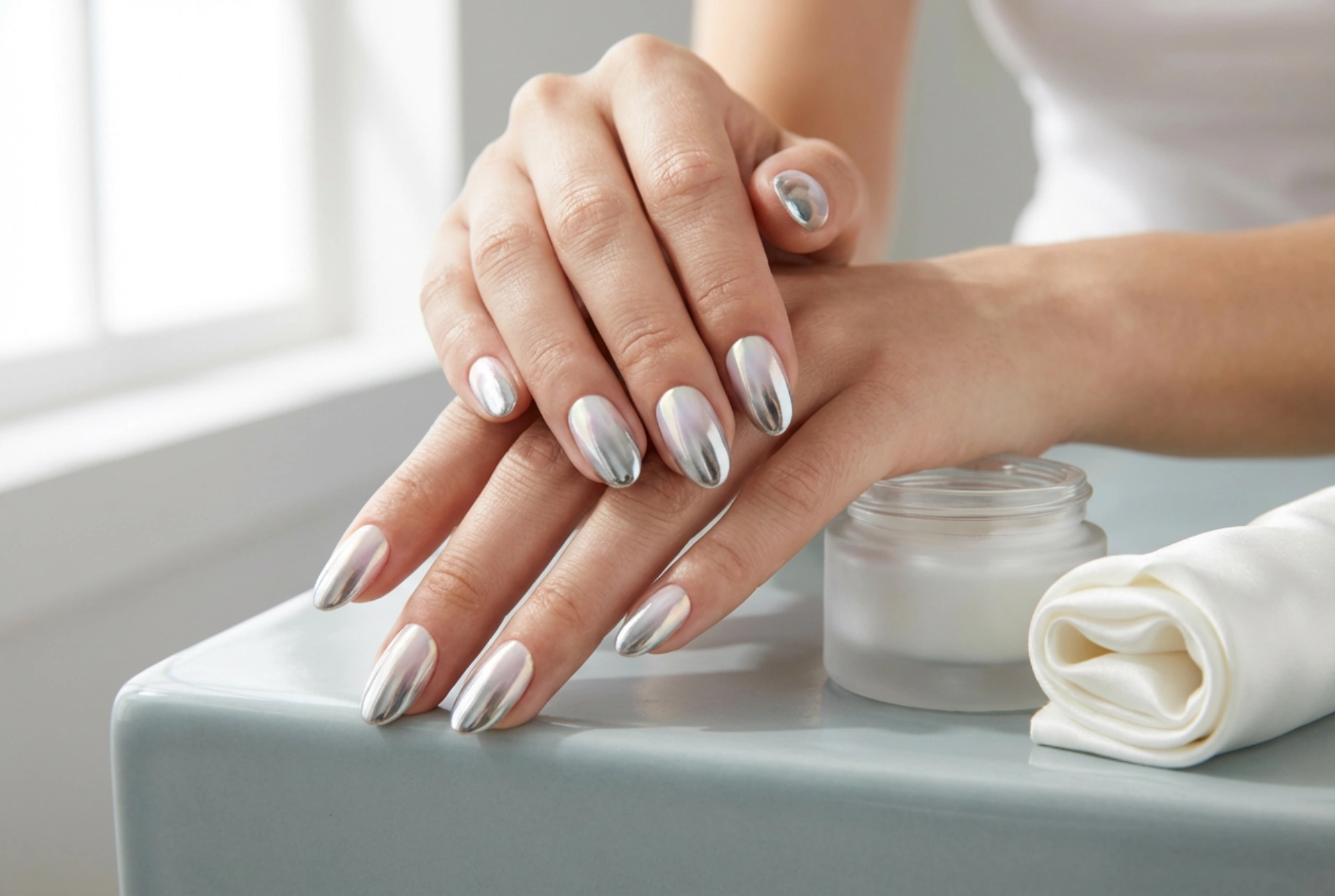 Ombre Mirror Nails: How to Combine Mirror Powder with a Gradient