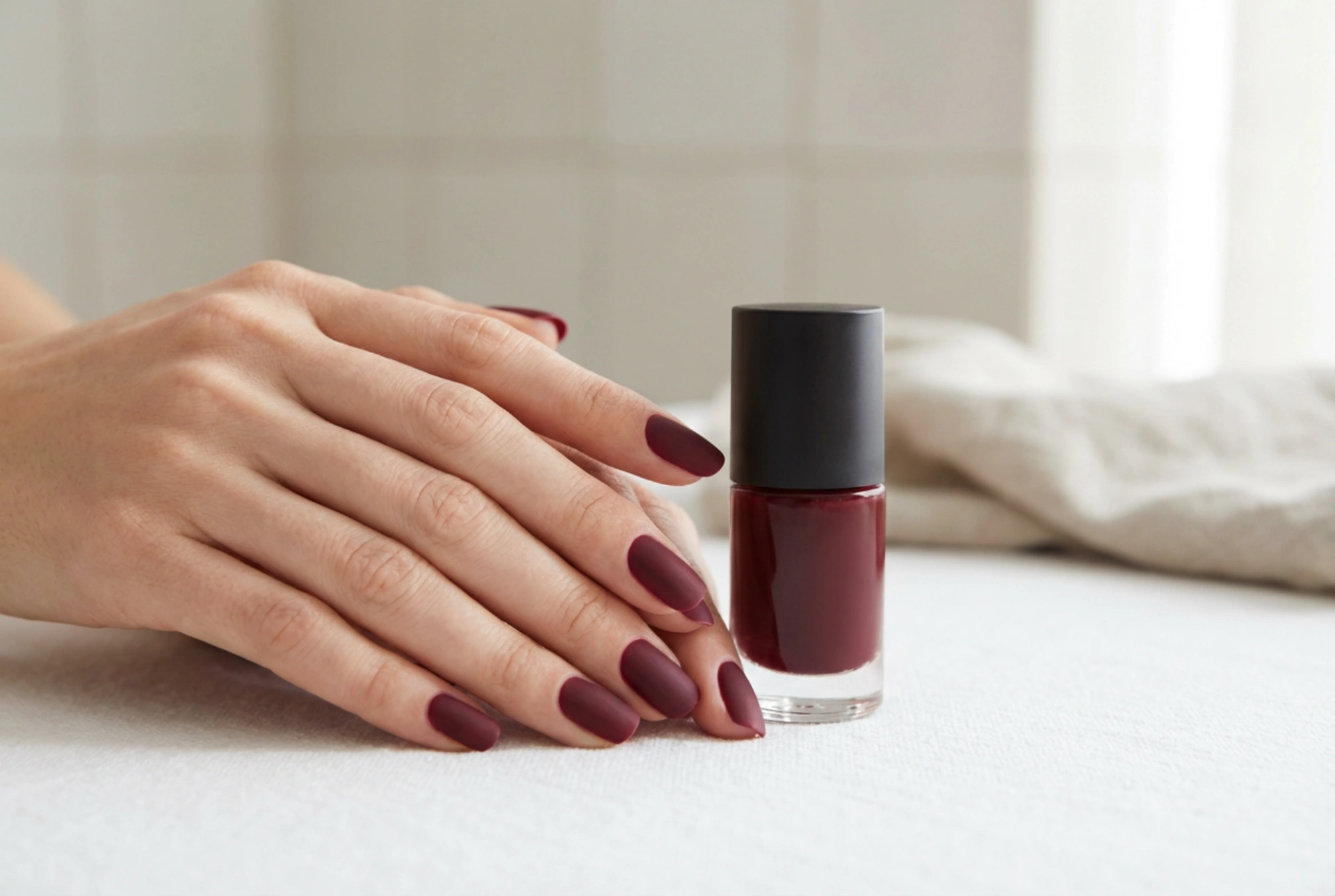 Matte Burgundy Nails: A Step-by-Step Guide to a Deep, Shine-Free Finish
