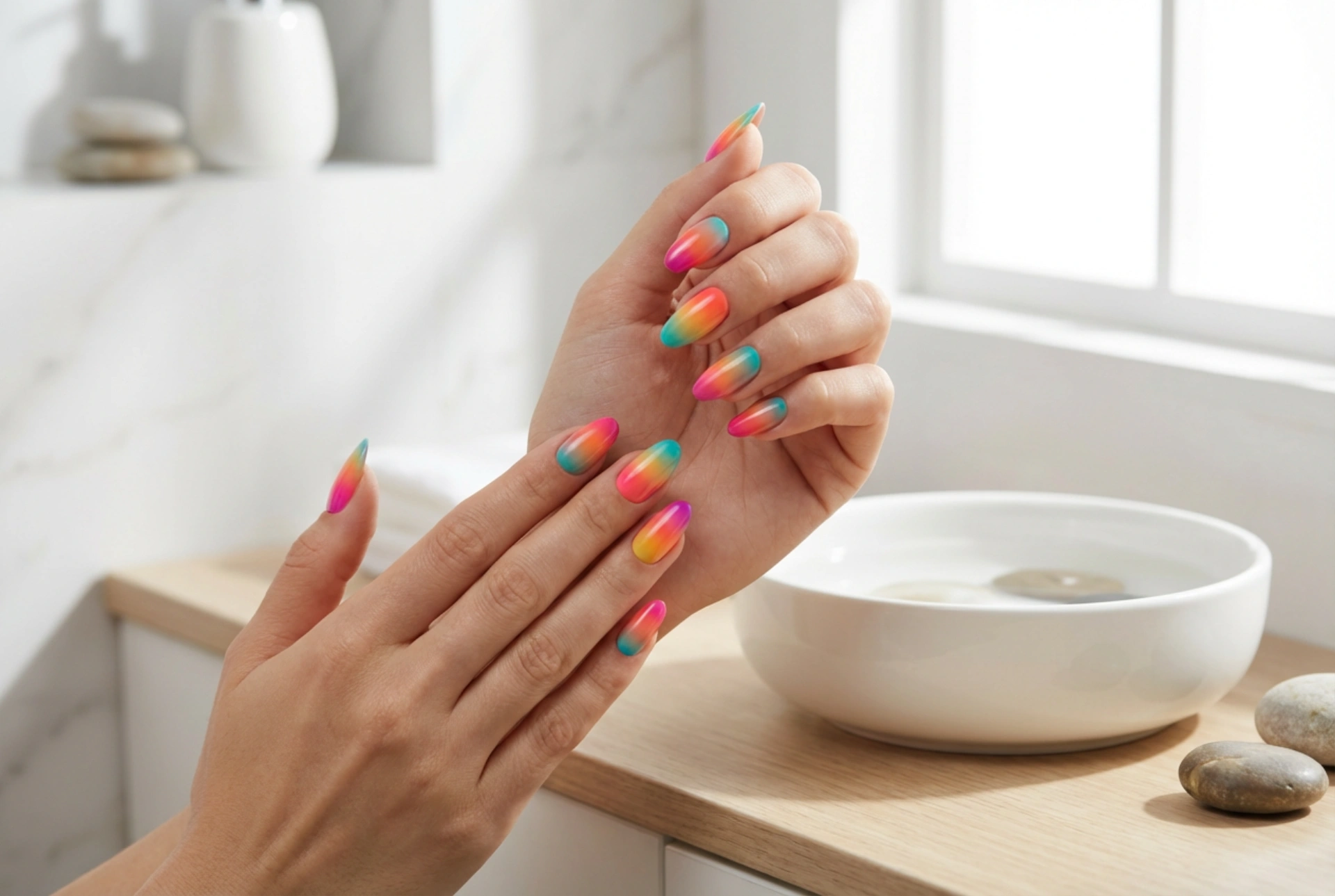 Colourful Ombre Nails: Techniques for Blending Multiple Hues