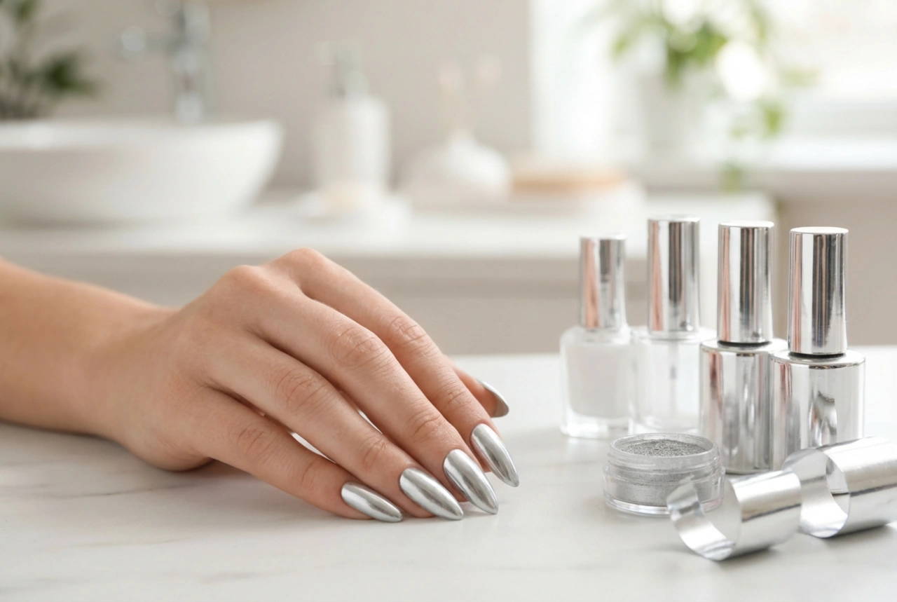 How to Get Silver Nails: Polish, Dust, Foil, and Chrome