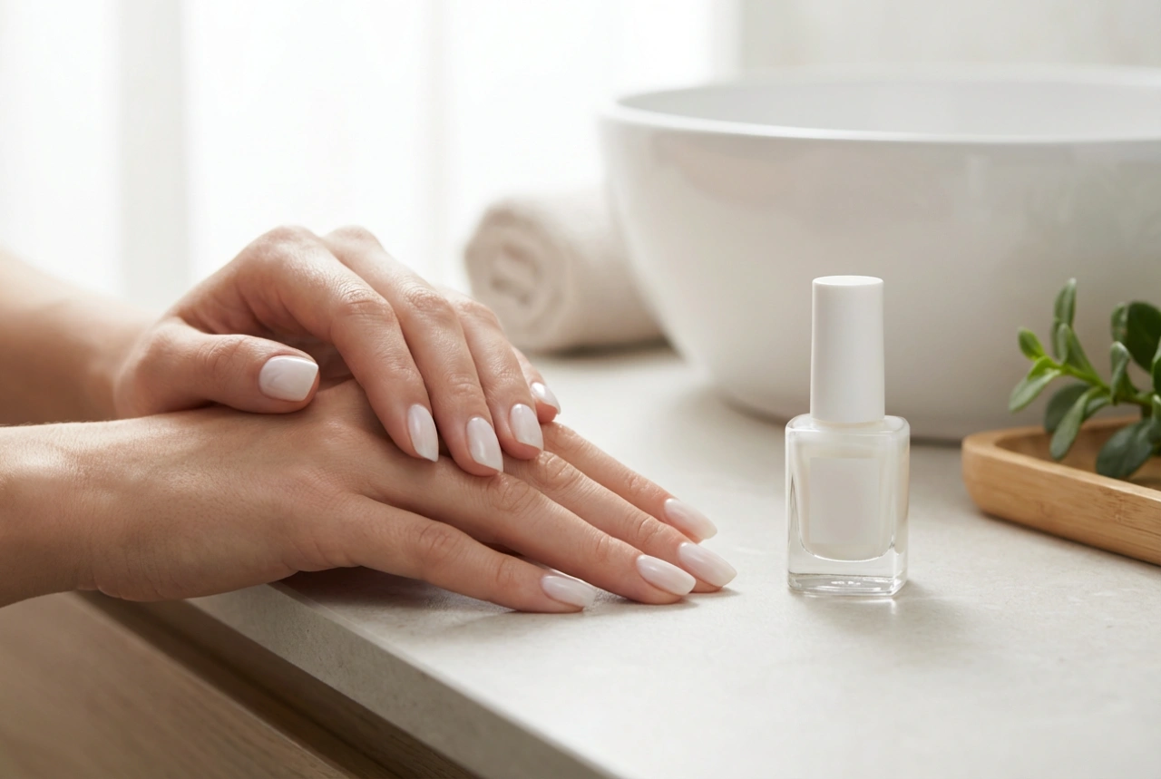 Milky Hybrid Polish: Subtle Coverage and a Perfect Finish