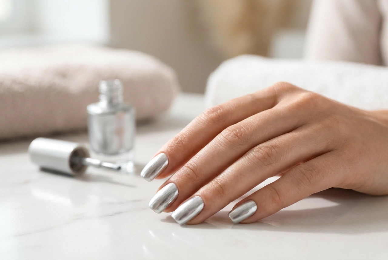 Silver Nail Polish: Even Lustre and a Durable Finish