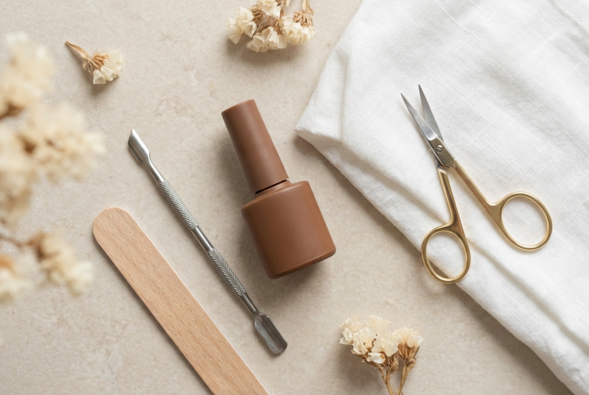 Elegant Brown Gel Polish: Preparation and Flawless Coverage