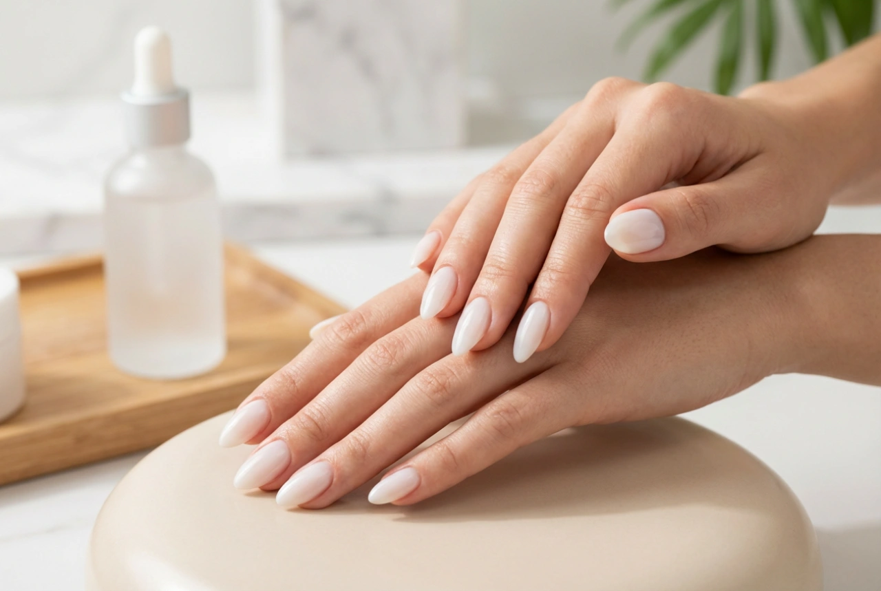 Milky Nail Base: How to Even Out the Nail Plate and Achieve a Natural Finish