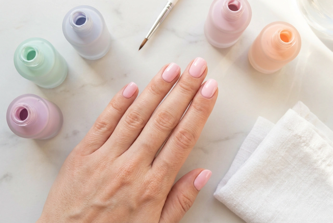 Pastel Hybrid Polishes Without Streaks: Base, Coverage and Shade Selection