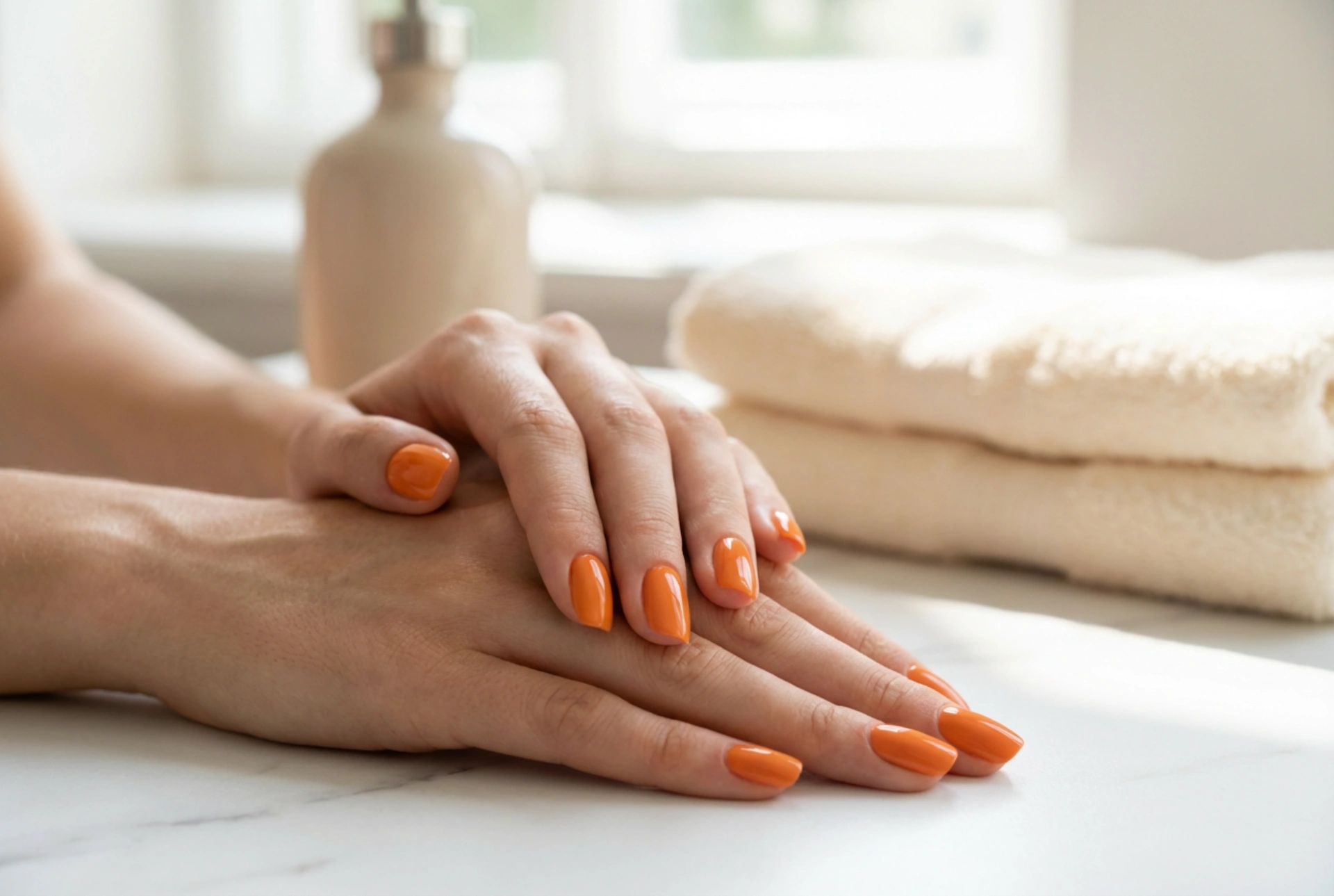 Orange Gel Polish: Achieving Even Colour Without Streaks
