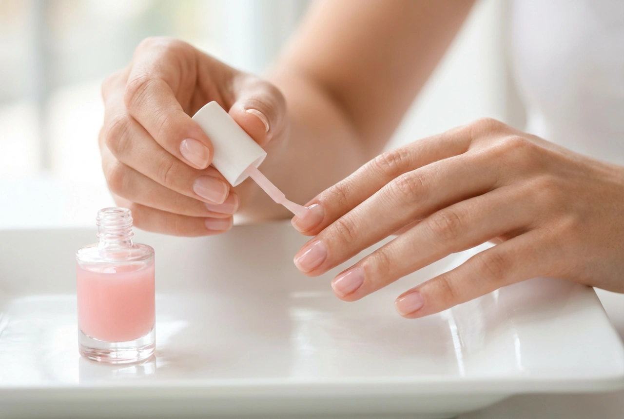 Pink Nail Treatment: Subtle Colour, Care and Shine