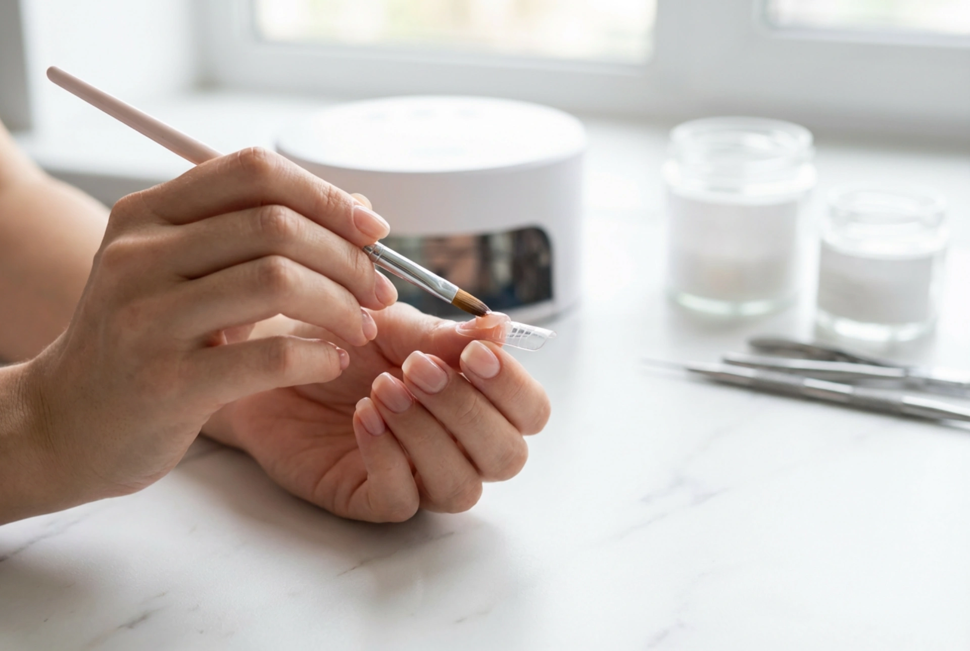 Nail Extension Gel: Types, Application on a Form, and Curing
