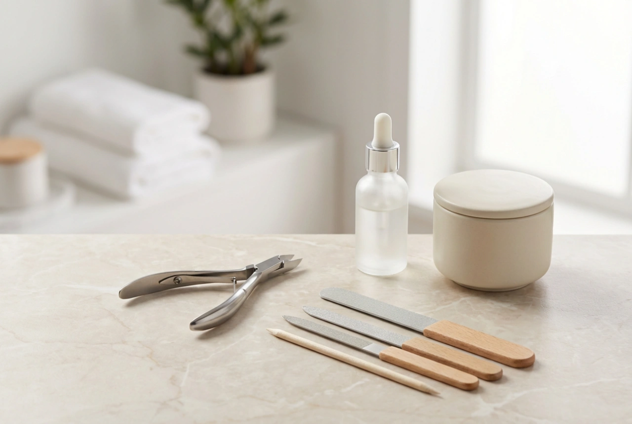 Home Manicure Kit: Essential Tools, Disinfection and Storage