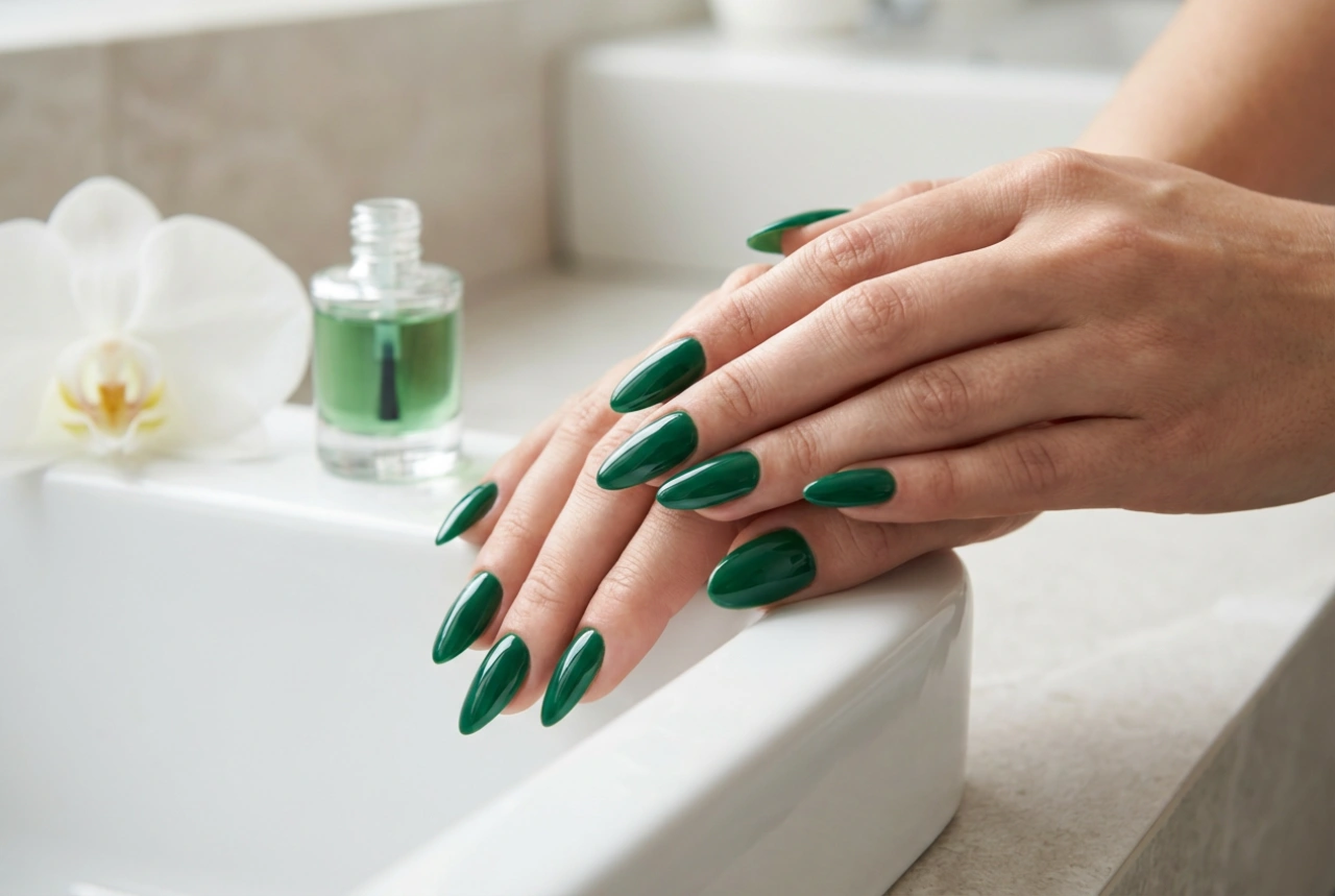 Streak-Free Green Nail Polish: Plate Preparation, Layering, and Finish