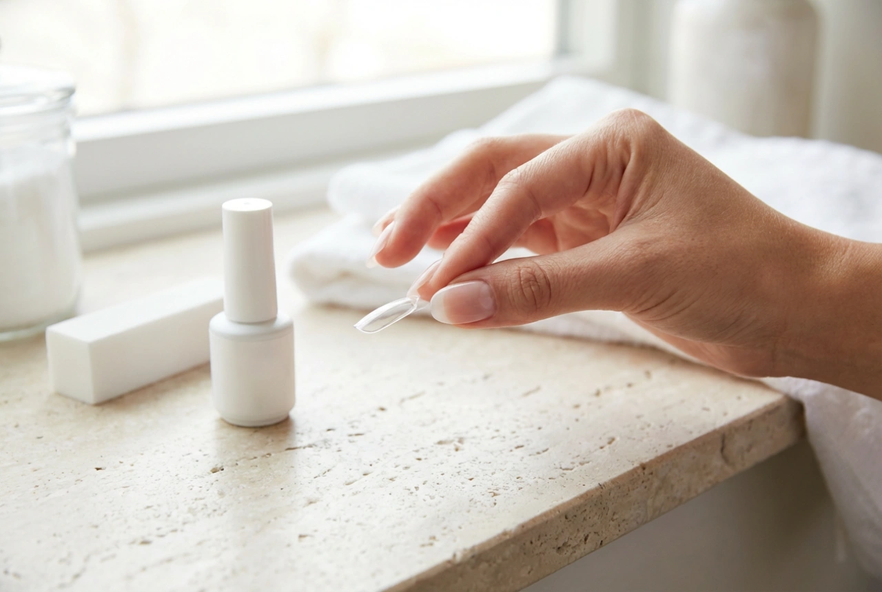 Clear Nail Tips: Choosing the Shape, Gluing, Buffing and Securing
