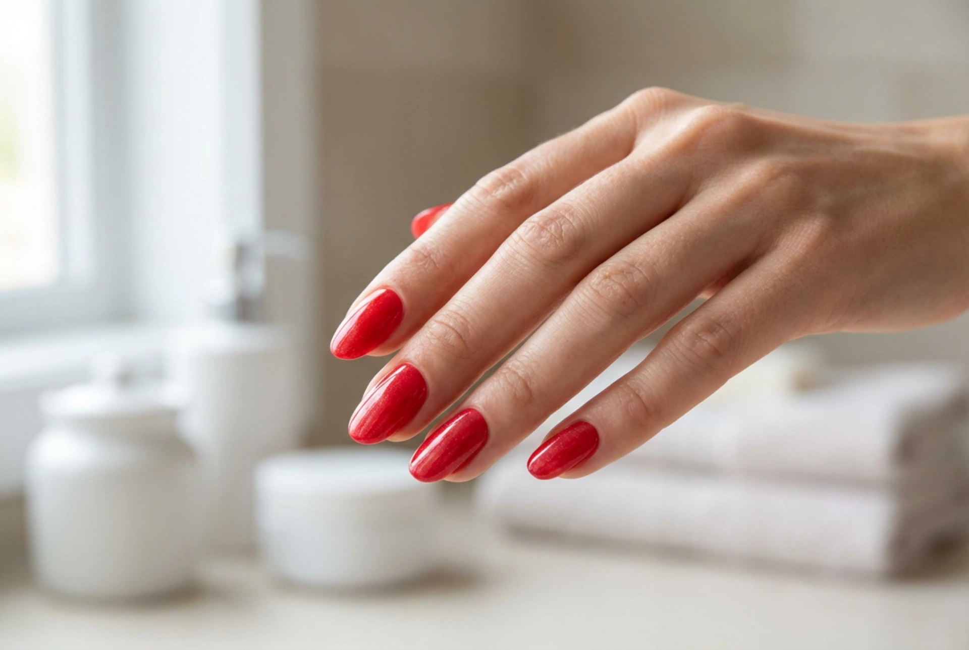Red Nails with Shimmer Dust: A Step-by-Step Guide to a Glossy Finish