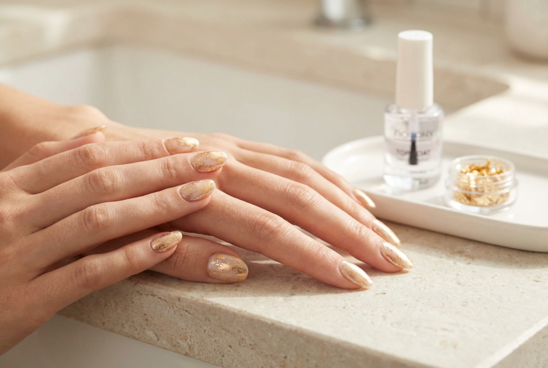 Gold Leaf on Your Nails: A Guide to Application and Finishing