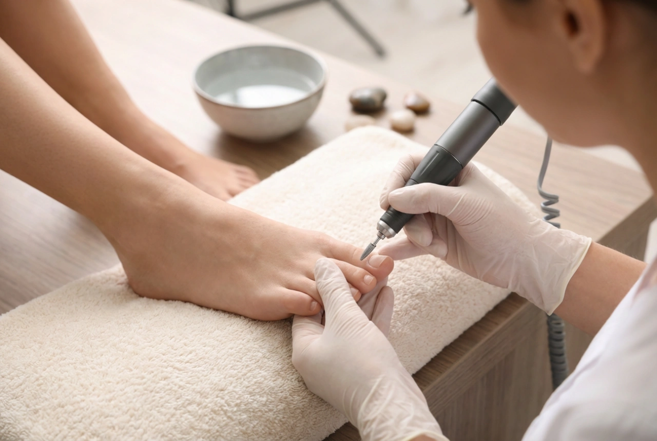 E-file Pedicure: Foot Preparation, Cutter Selection and Technique
