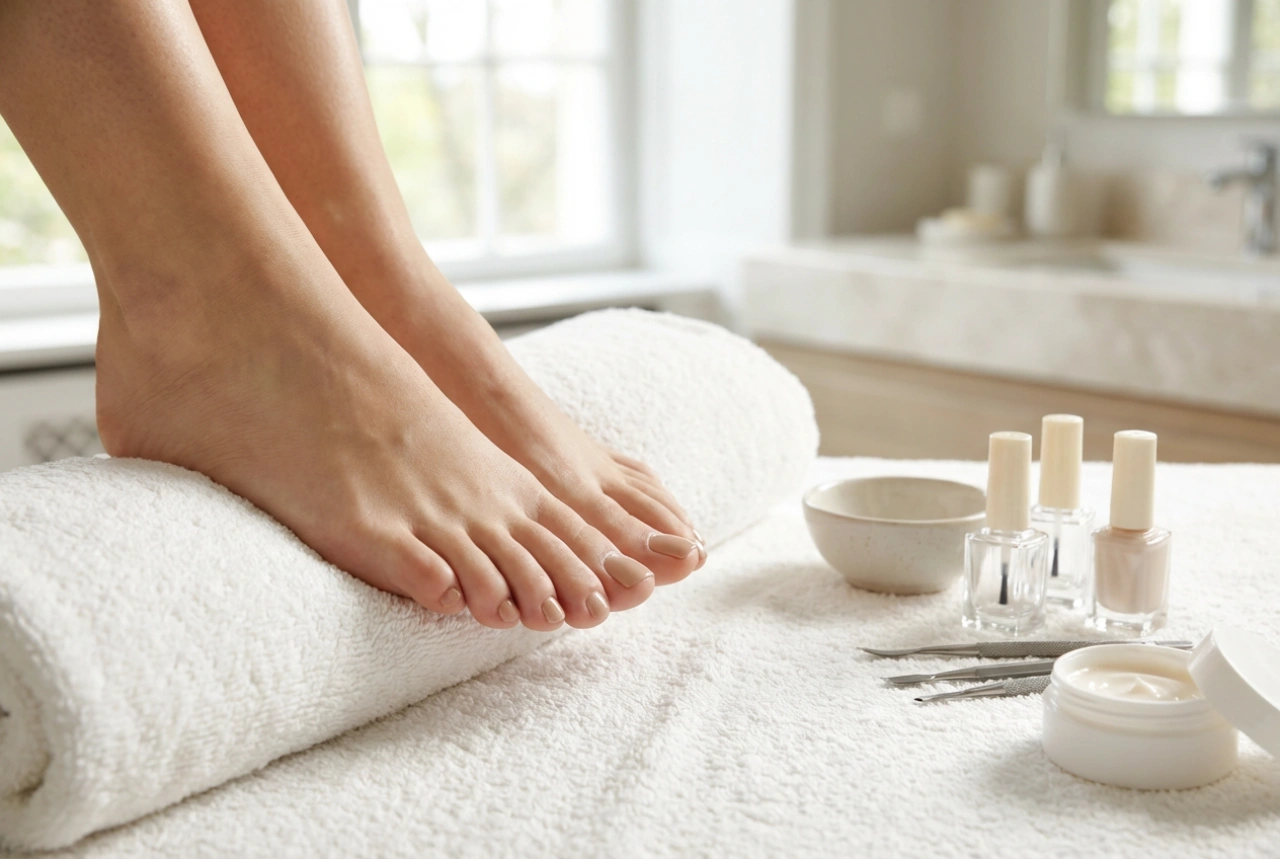 Hybrid Pedicure Step by Step: Preparation, Painting, and Top Coat