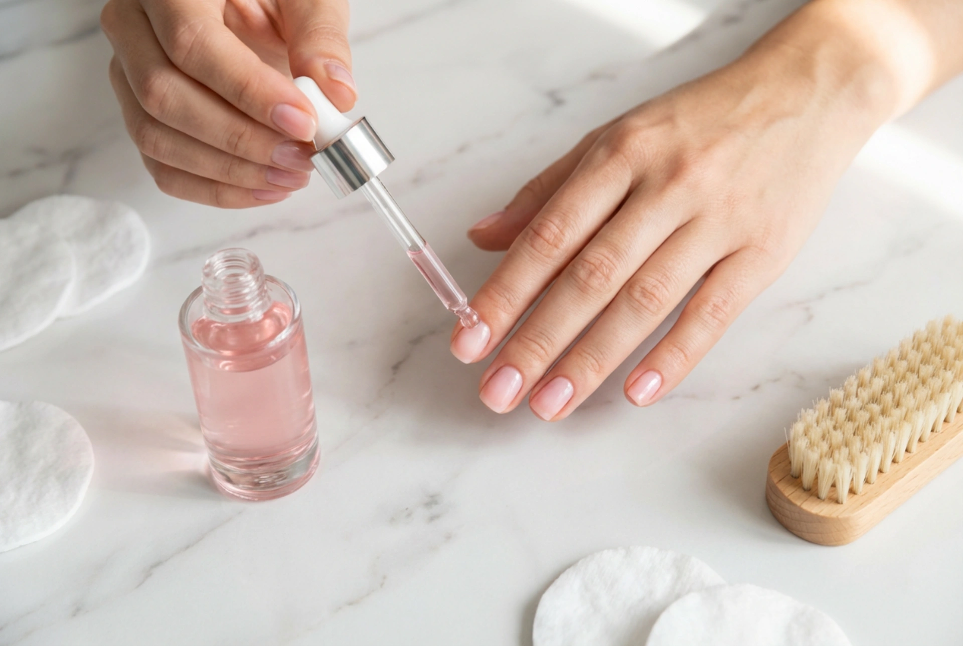 Pink nail conditioner: when does it work and how to apply it