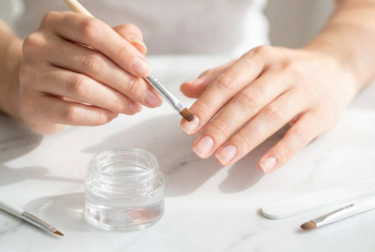 Gel Nail Base Coat in Practice: Plate Preparation and Application