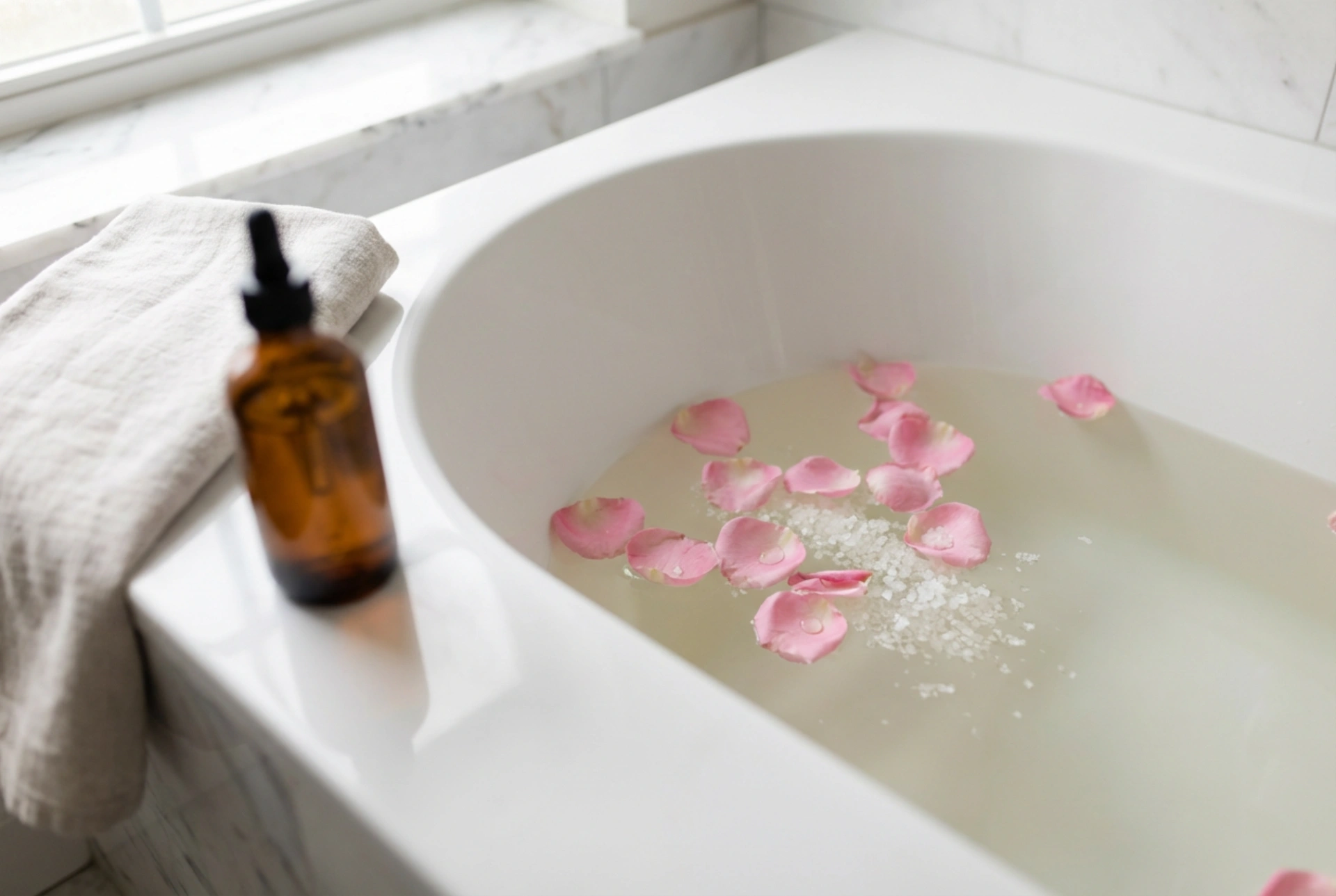 A Relaxing Salt Bath: Aromatic Additives and Ritual