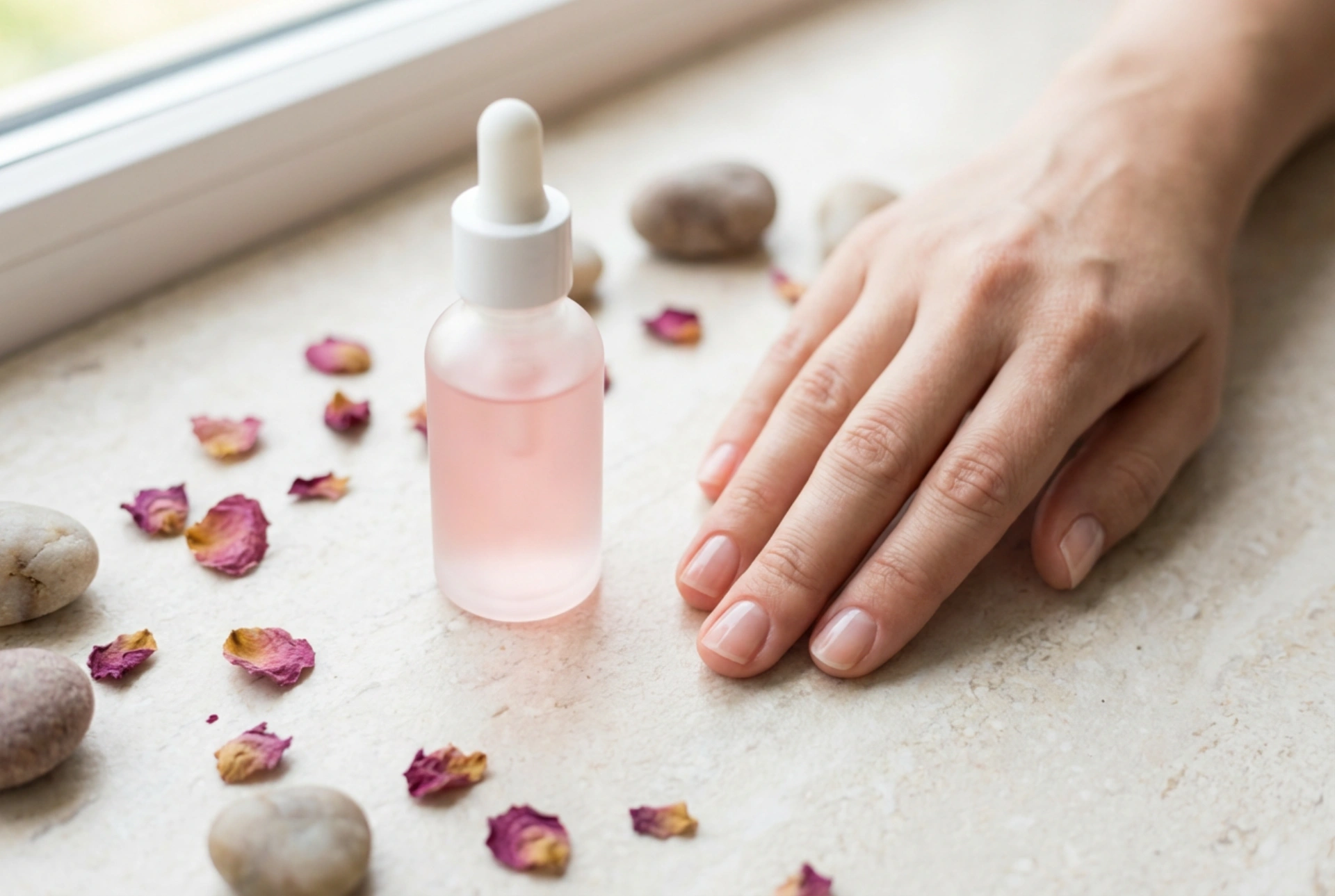 Pink Nail Conditioner for Daily Use: Natural Shine and Nourishment