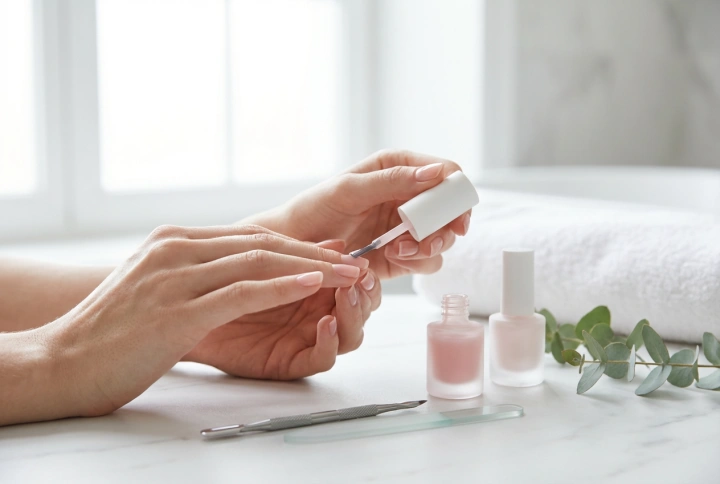 Hybrid Nail Polishes at Home: Nail Preparation and Application