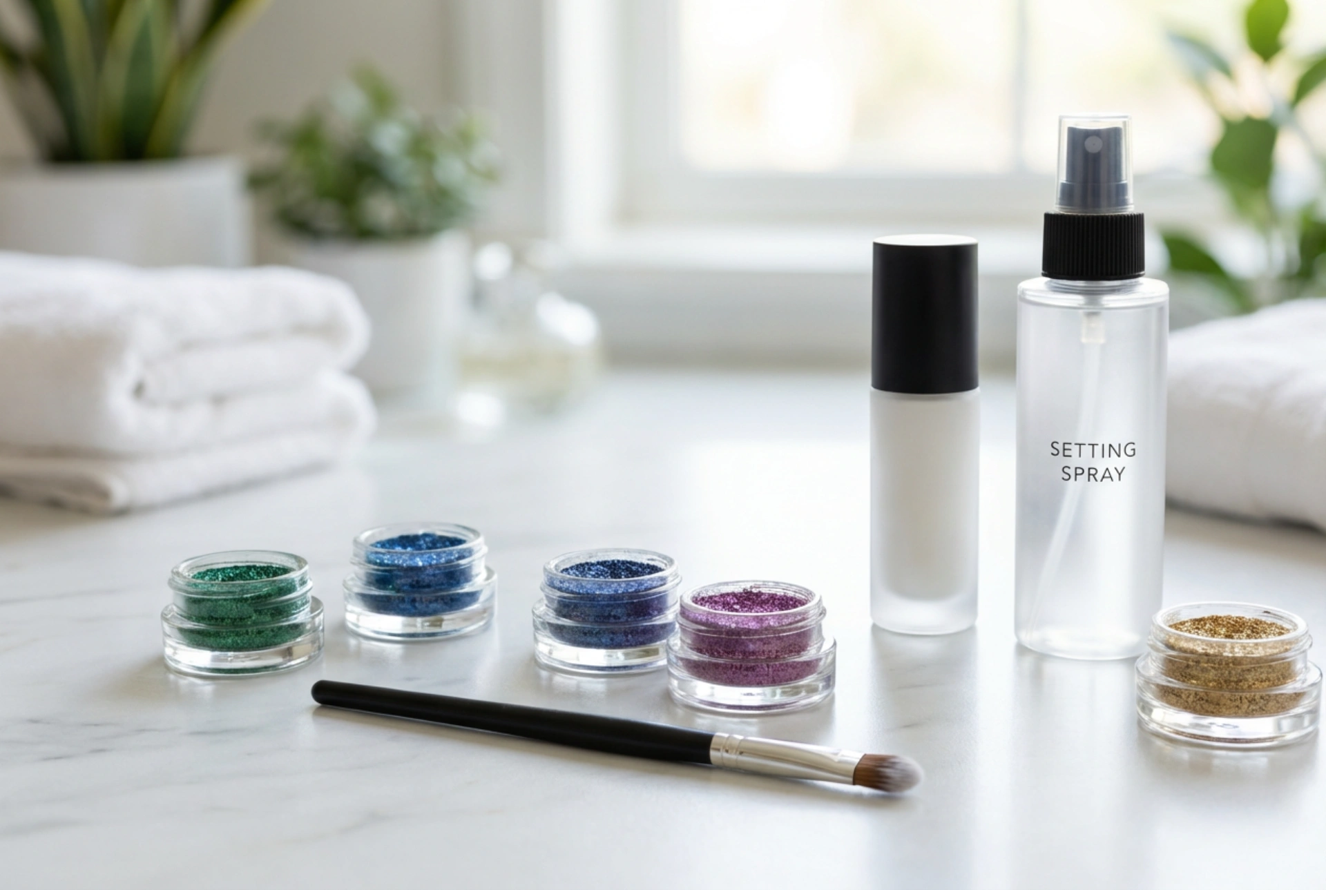 Glitter Eyeshadow Without Fallout: Primer, Application and Setting