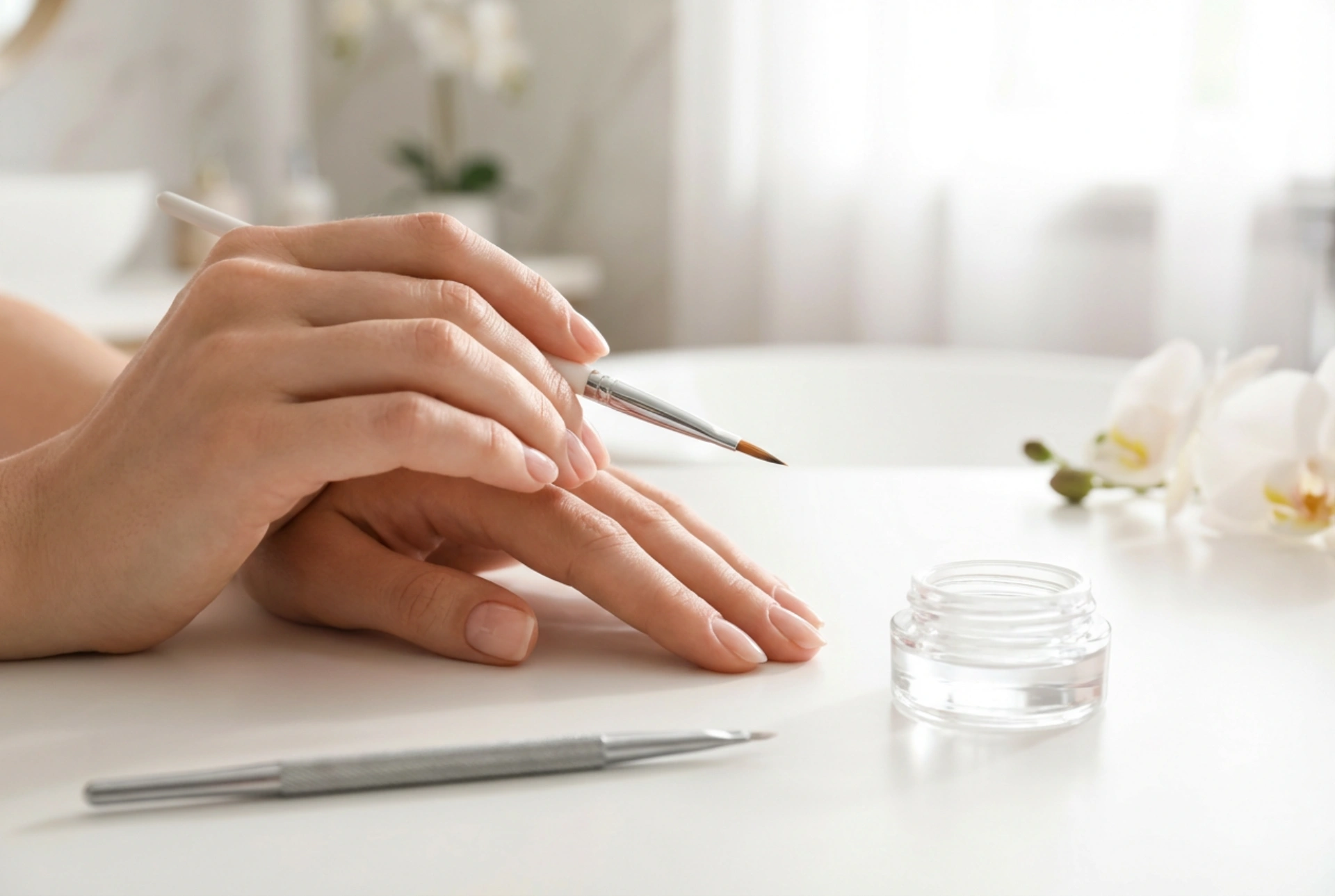 Hybrid Nails: How to Avoid Flooding Cuticles and Air Pockets