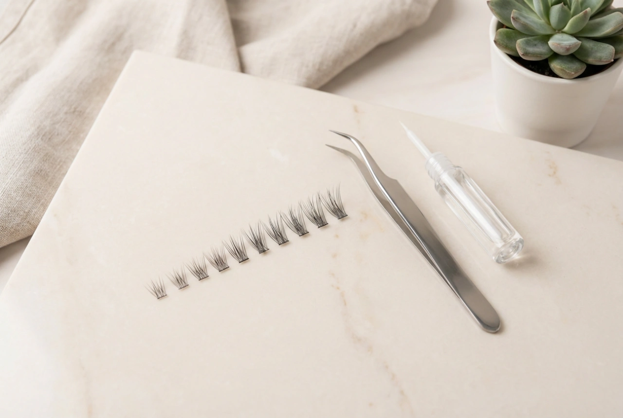 Individual lash clusters for beginners: choosing lengths and application