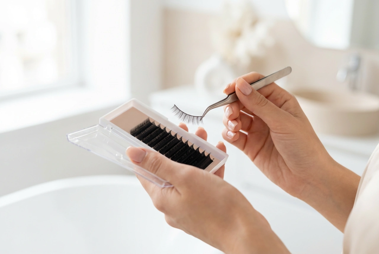 Step-by-Step False Eyelashes: Customising Length and Line