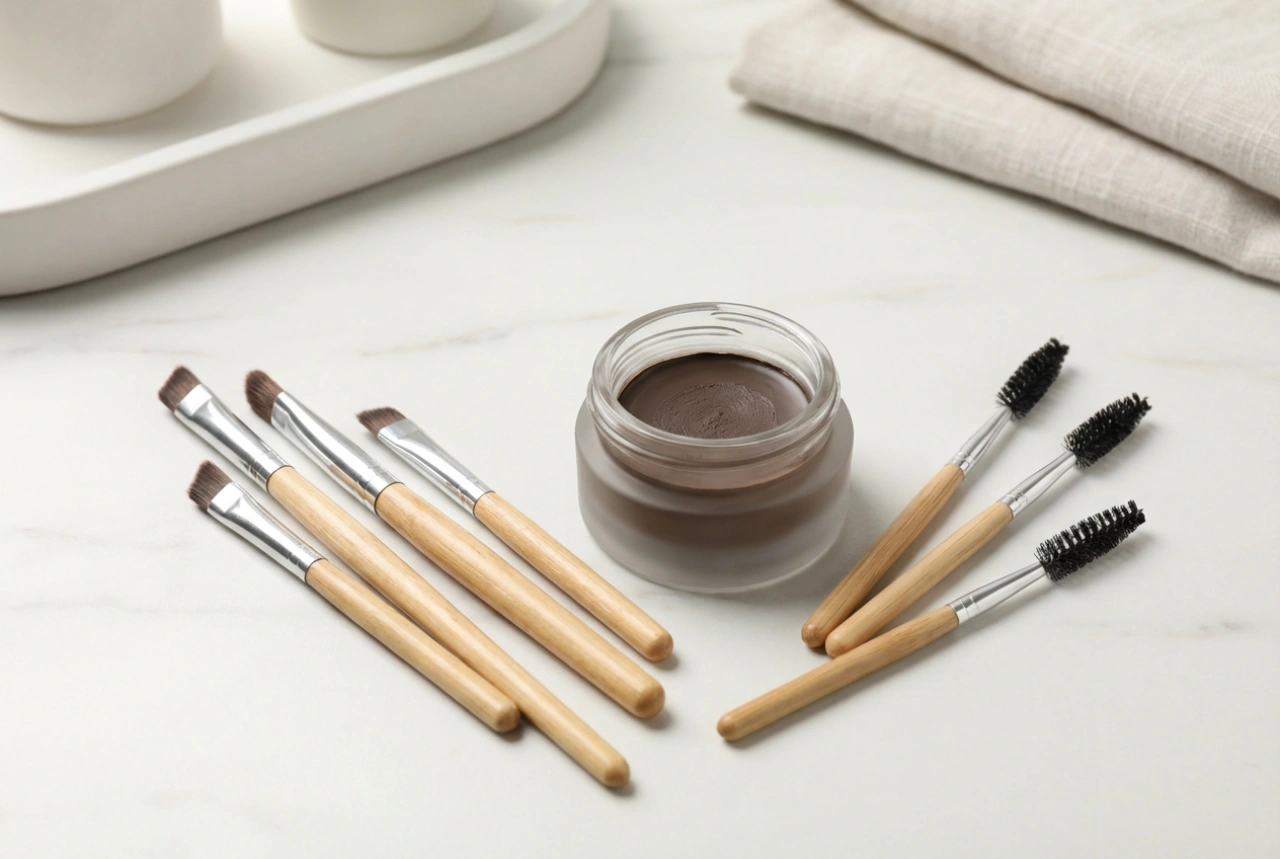 Eyebrow brushes: a guide to shapes and how to use them with brow pomade