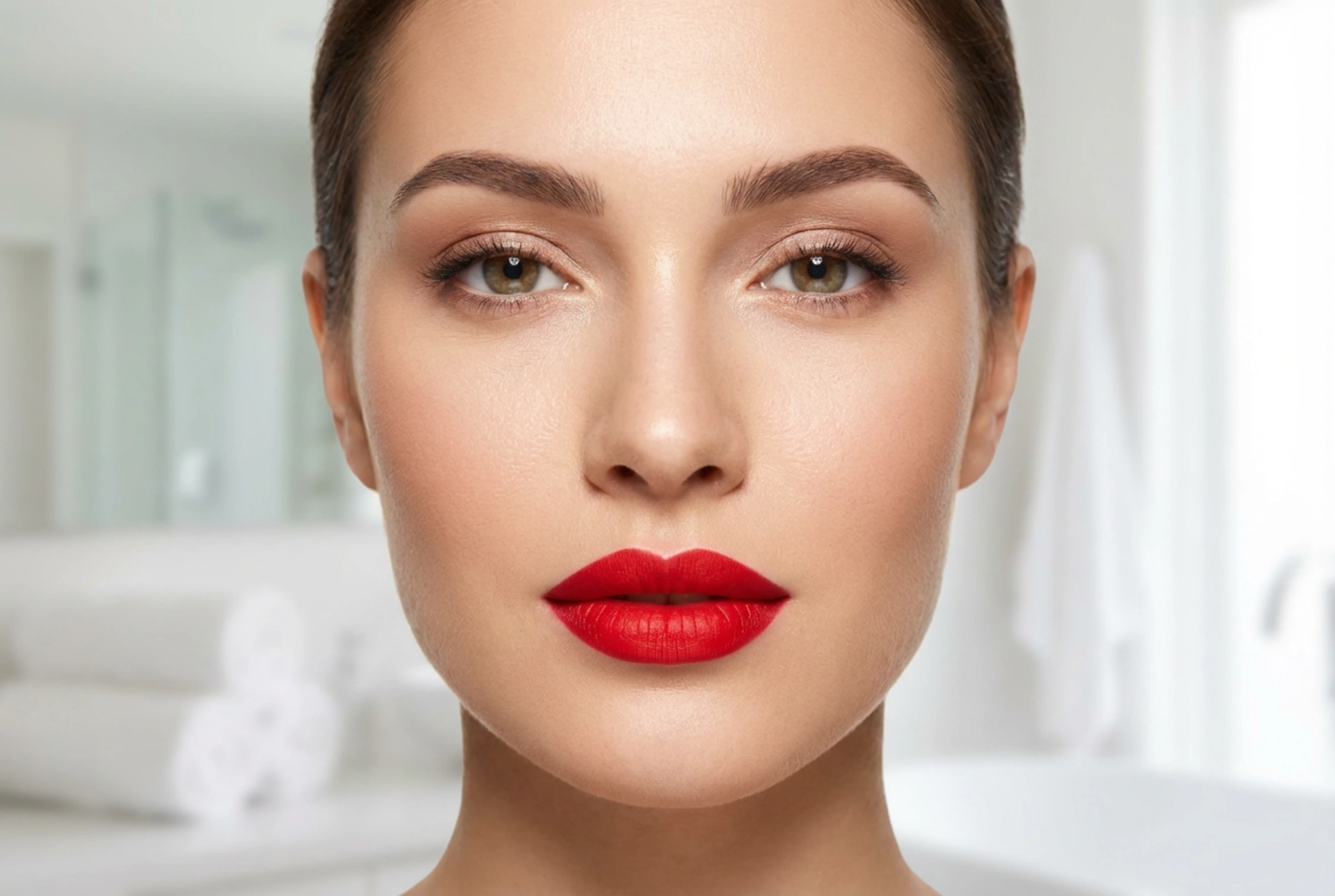 Makeup for Red Lips: Balancing Eyes, Complexion, and Brows Step by Step