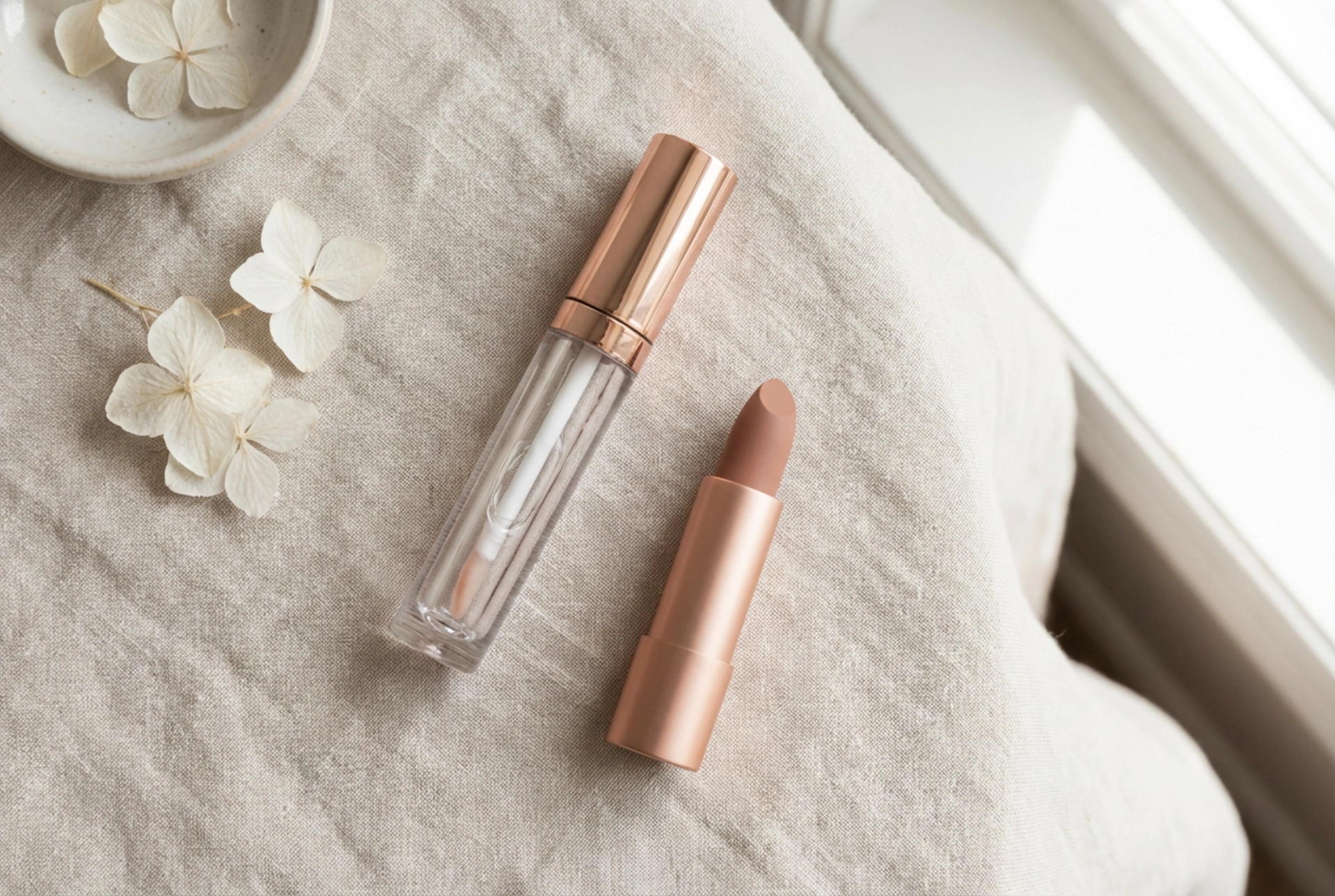 Transparent Lip Gloss in Everyday Makeup: Solo and as a Duet