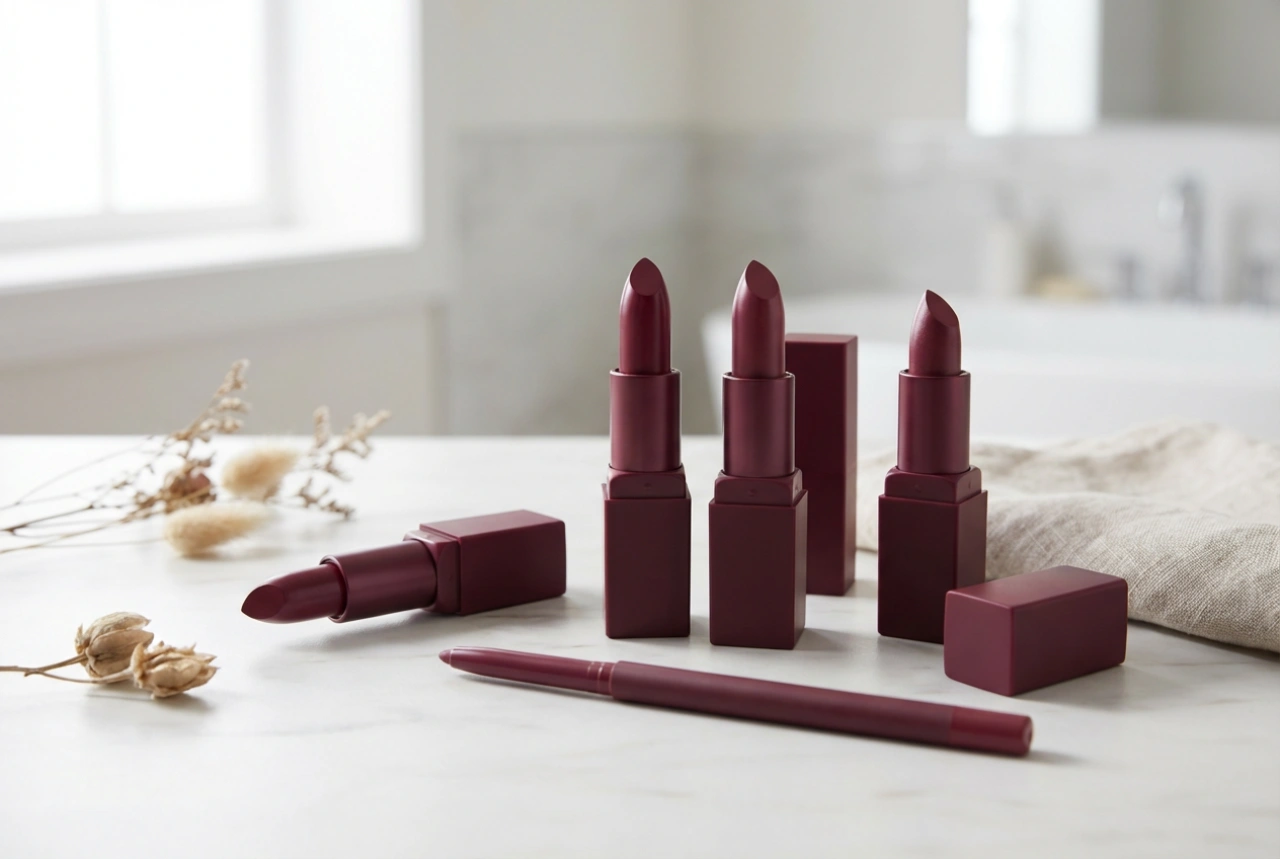 Burgundy Lipstick: How to Choose the Perfect Shade and Create a Precise Contour
