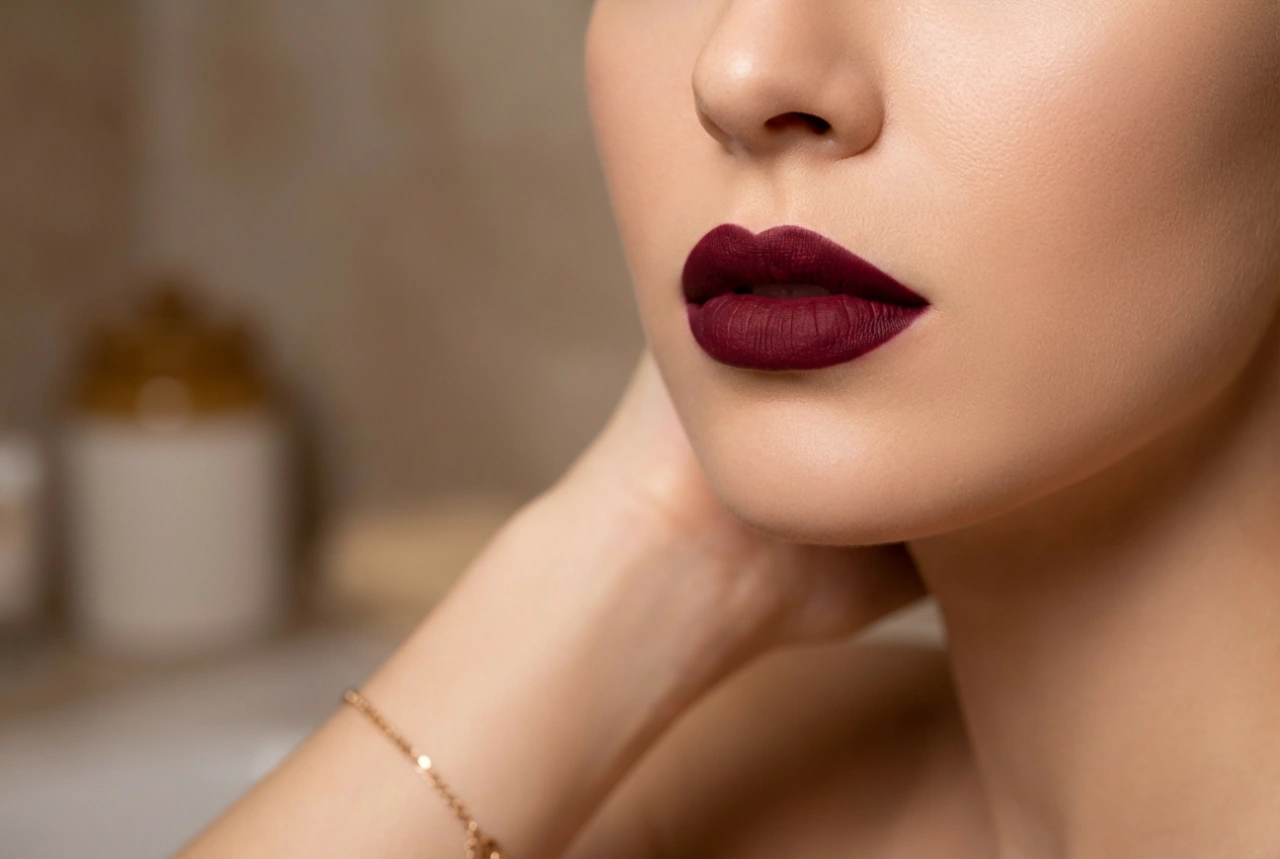 Evening Burgundy Lipstick: How to Avoid Streaks and Achieve an Even Colour