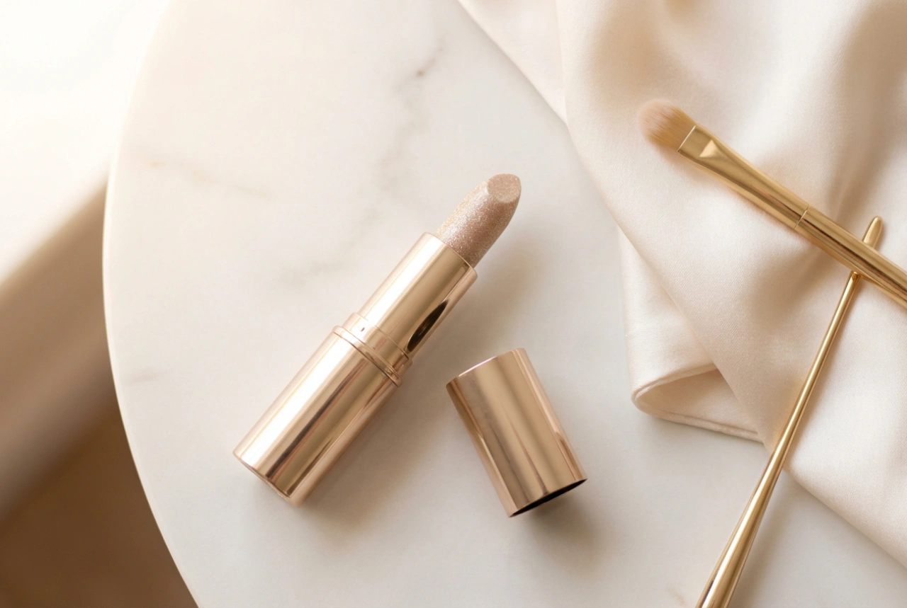 Evening Glitter Lipstick: Even Application and Friction-Free Removal